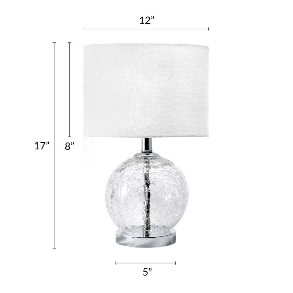 nuLOOM 21.5-in Silver LED Table Lamp with Fabric Shade at Lowes.com