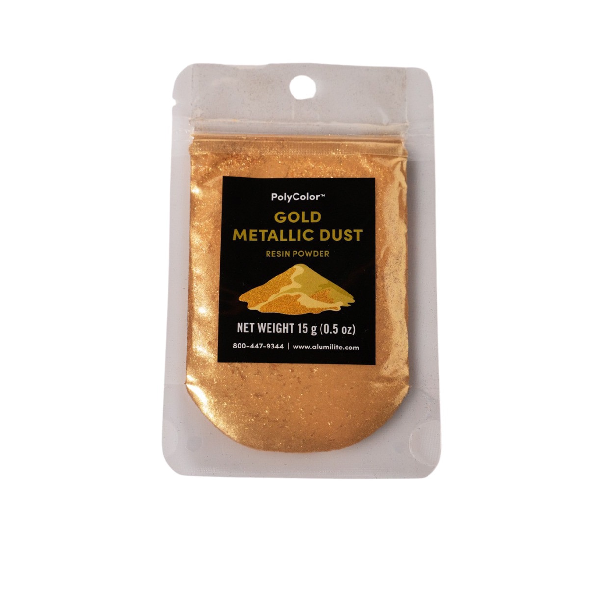 Alumilite Alumidust/ Polycolor Resin Powder 15 Gram Gold Metallic Dust