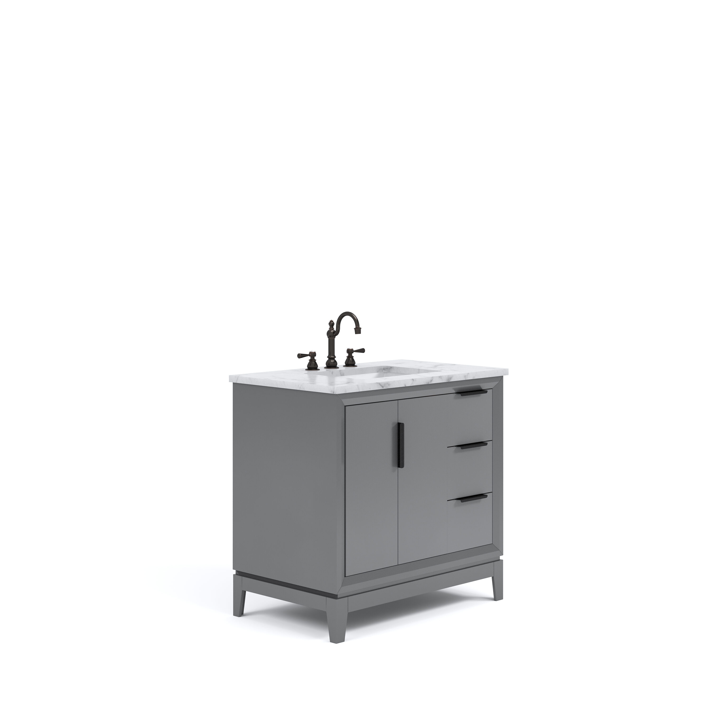 Water Creation VEL036CWCG27 Bath-Vanity-Combo - View #3