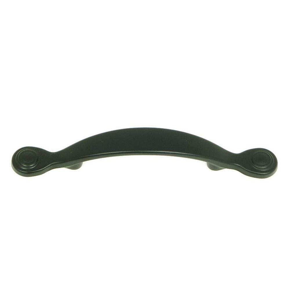 Stone Mill Hardware CP1395-MB 3-in , 76mm Center to Center Matte black Arch Handle