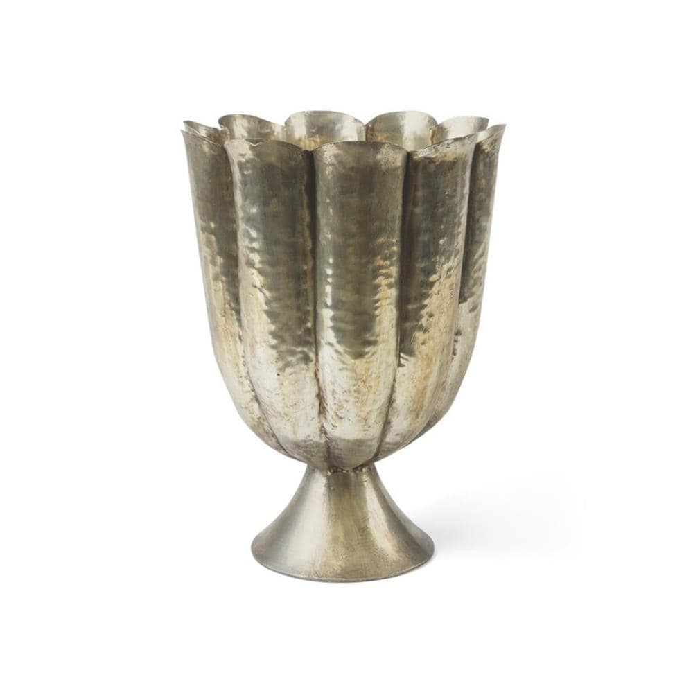 GO Home 20064 Silver Iron Modern Vase