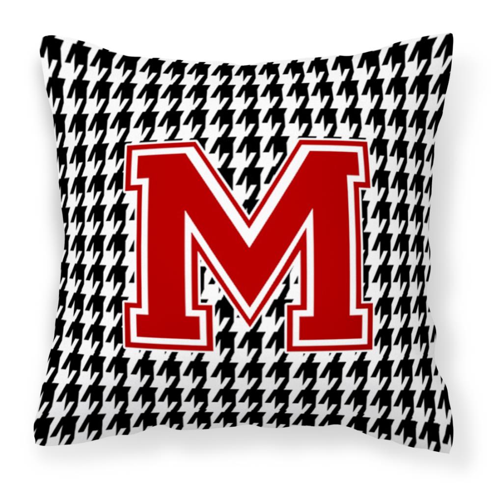 Caroline's Treasures CJ1021-MPW1414 Graphic Print Multicolor Square Monogram Throw Pillow