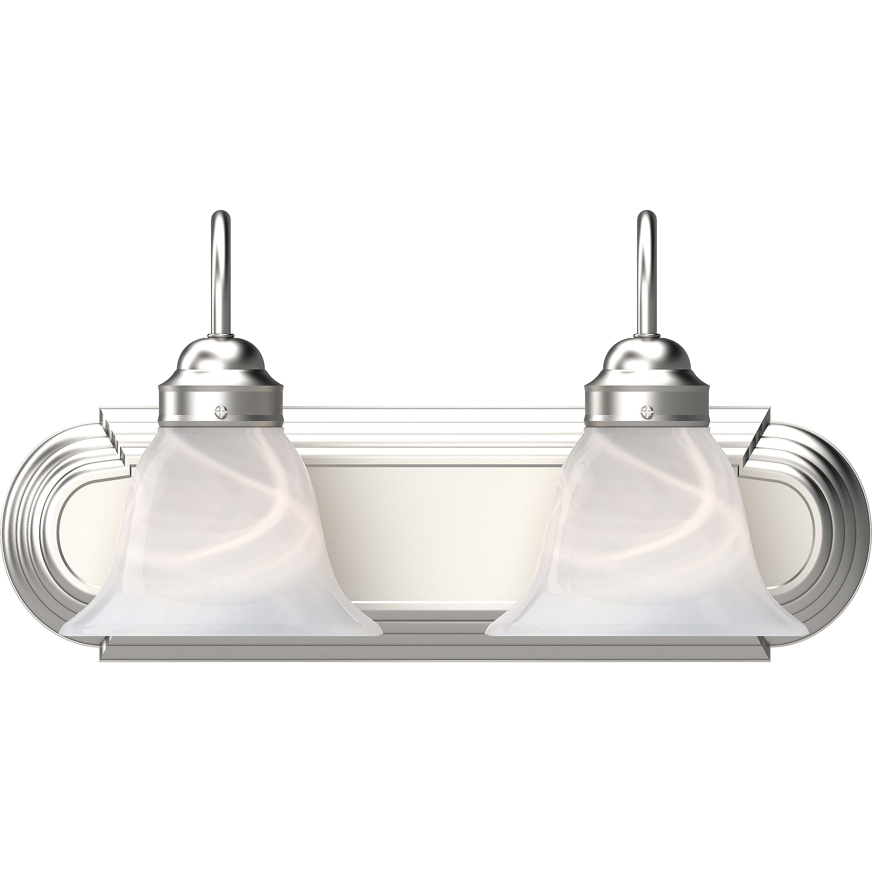 Volume Lighting V1342-33 Marti 14-in 2 -Light Brushed White Modern/contemporary Vanity light