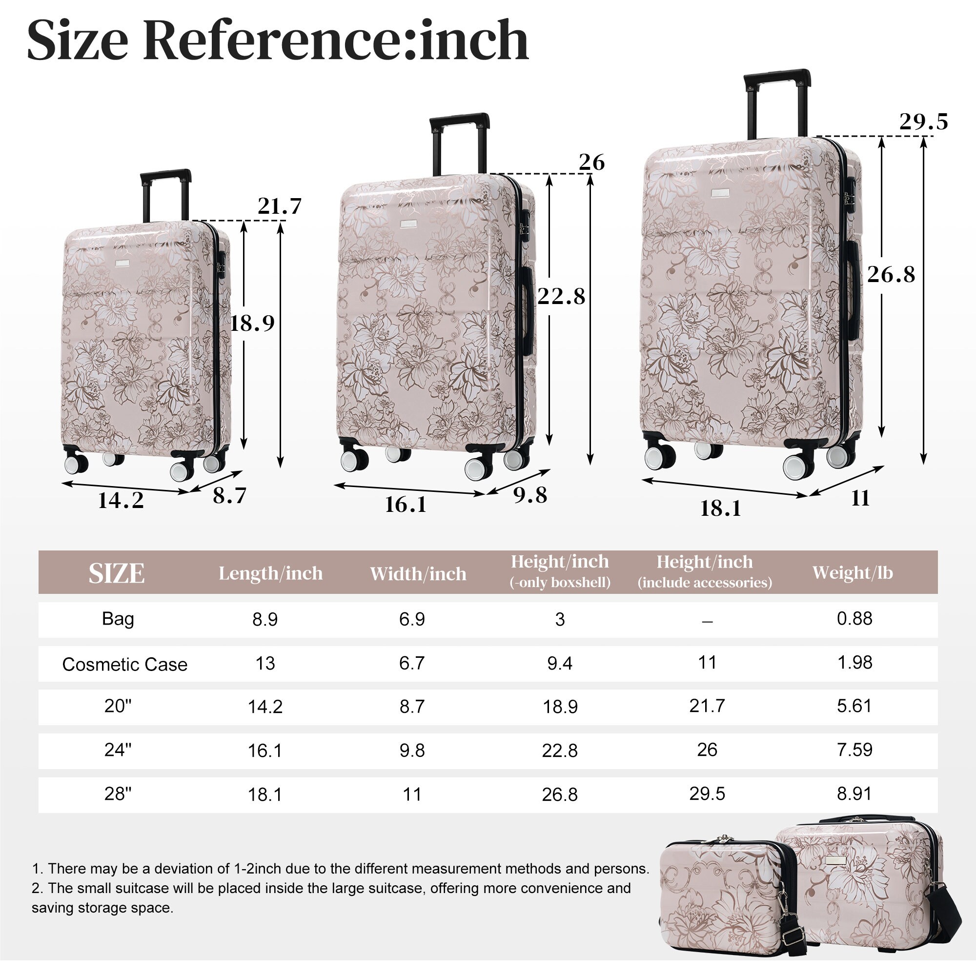 Misopily LMS0207L75 Luggage-And-Luggage-Sets - View #2