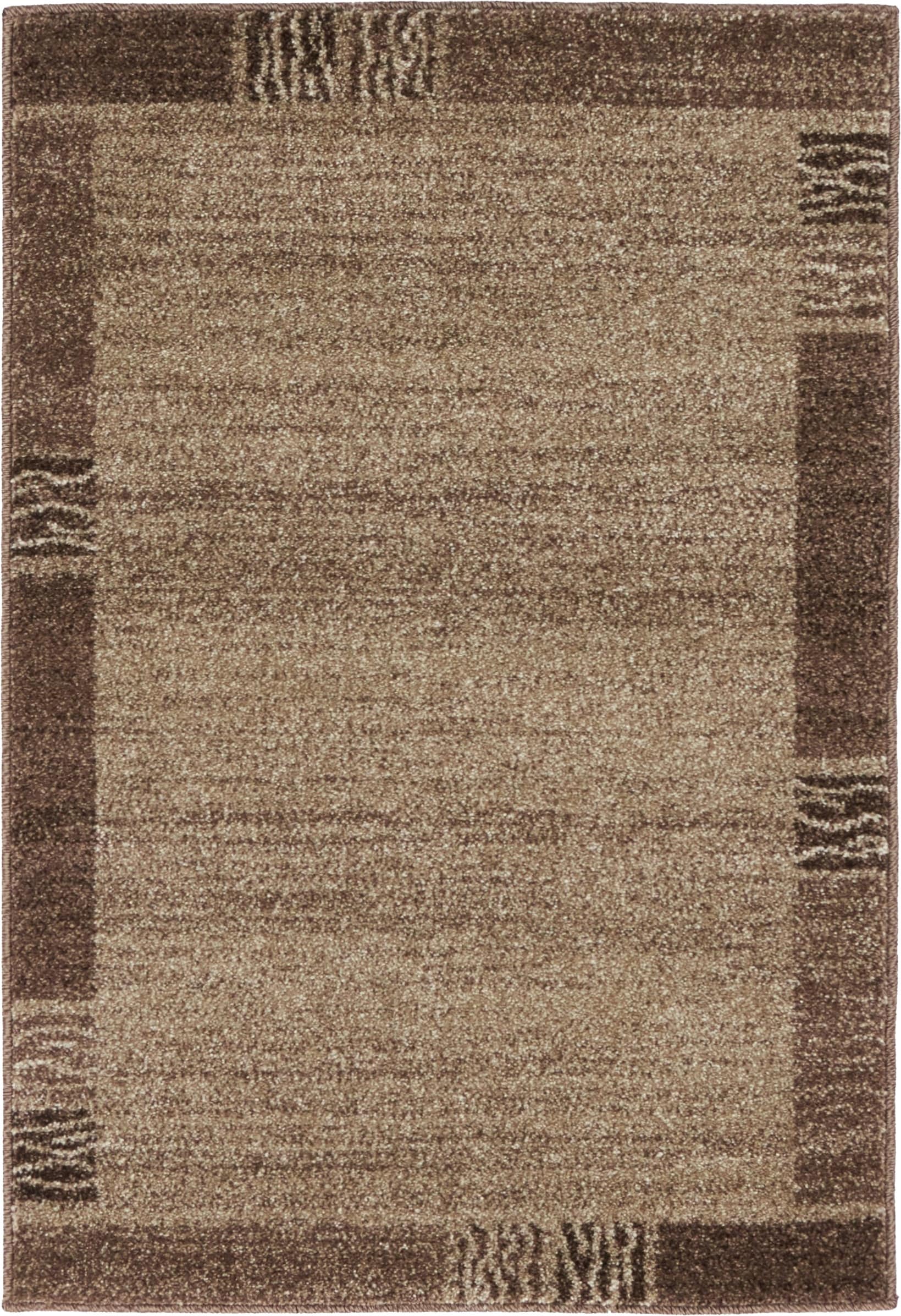 Unique Loom 3133752 Sarah Del Mar 2 x 3 (ft) Loomed Polypropylene Light Brown/Beige Rectangular Indoor Geometric Industrial Area rug