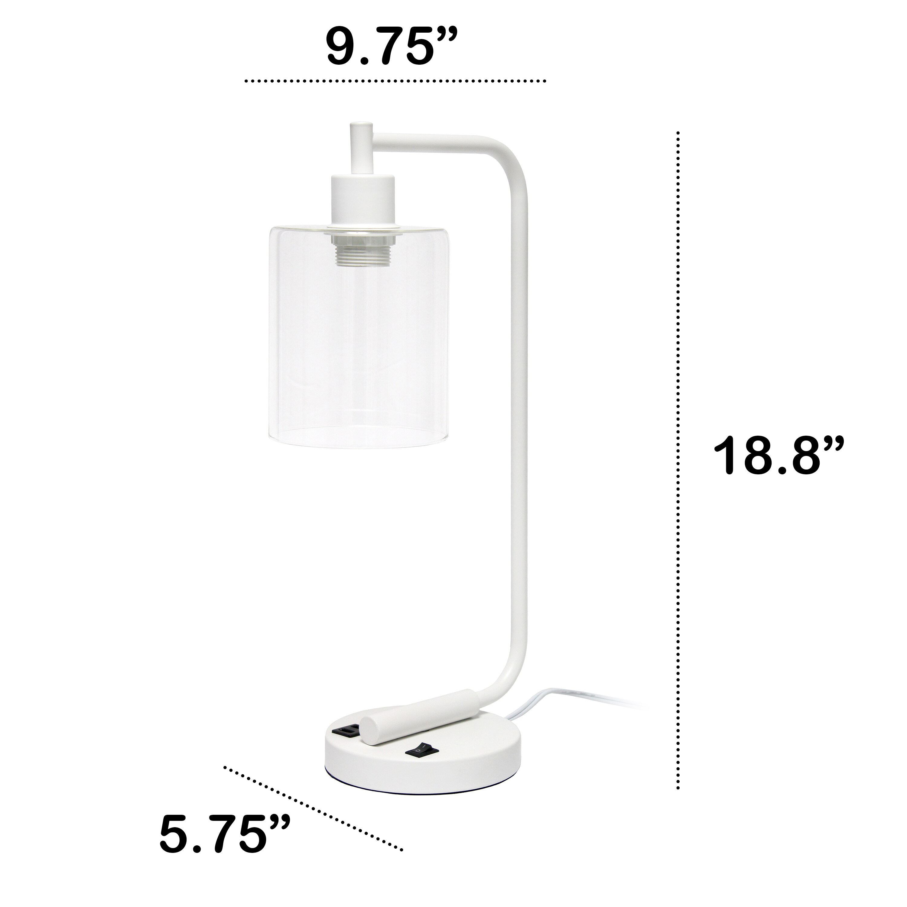 Lalia Home LHD-2002-WH Desk-Table-Lamps - View #3