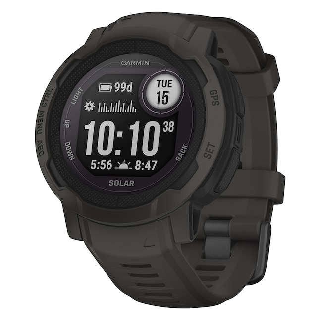 Garmin Instinct 2 Solar Smart Watch with Step Counter, Heart Rate Monitor  and Gps Enabled in the Fitness Trackers department at