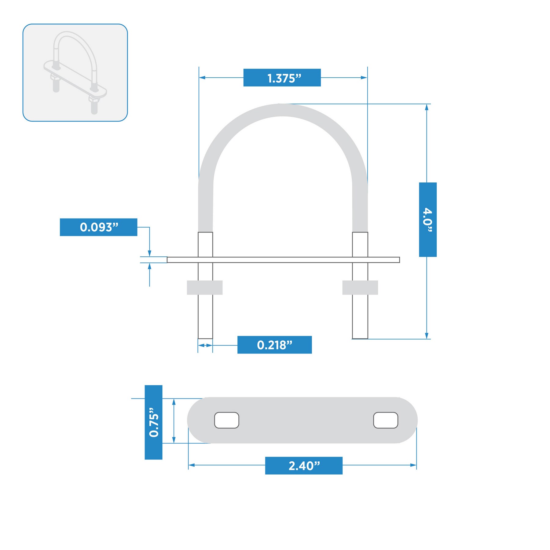 National Hardware N222-117 U-Bolts - View #5