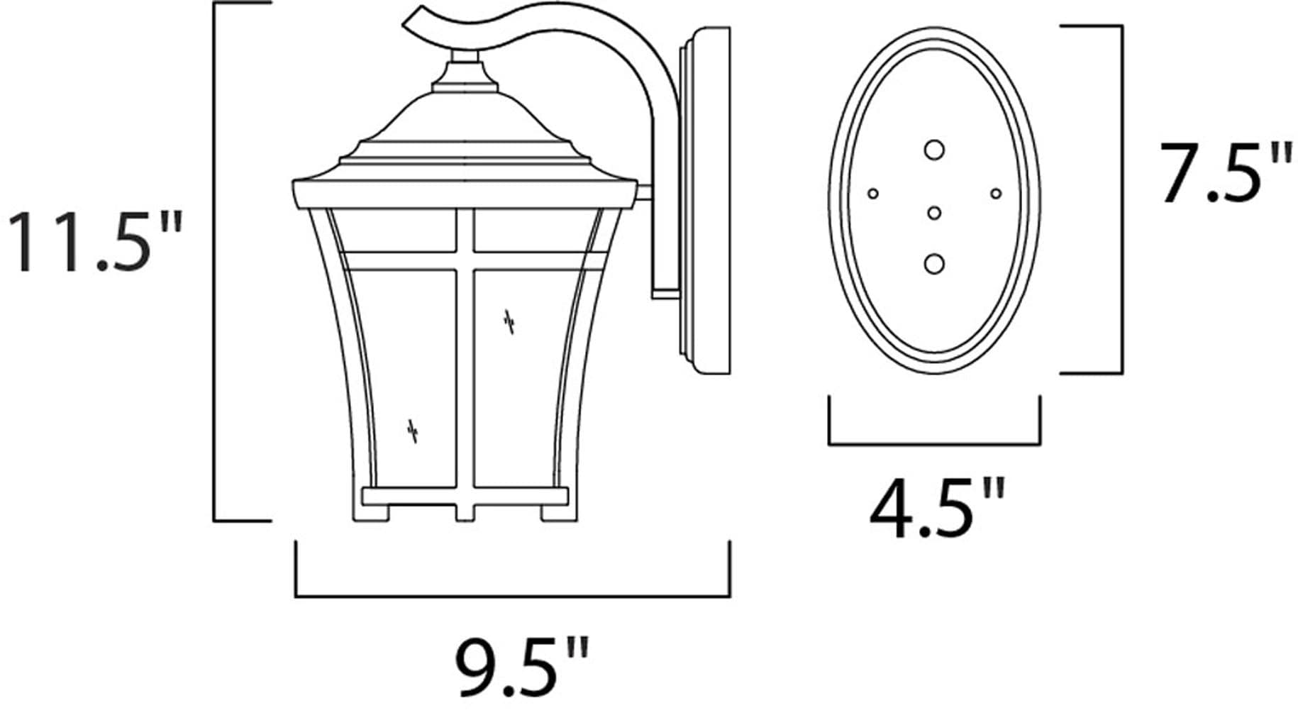 Maxim Lighting 40163GFCO Outdoor-Wall-Lighting - View #2