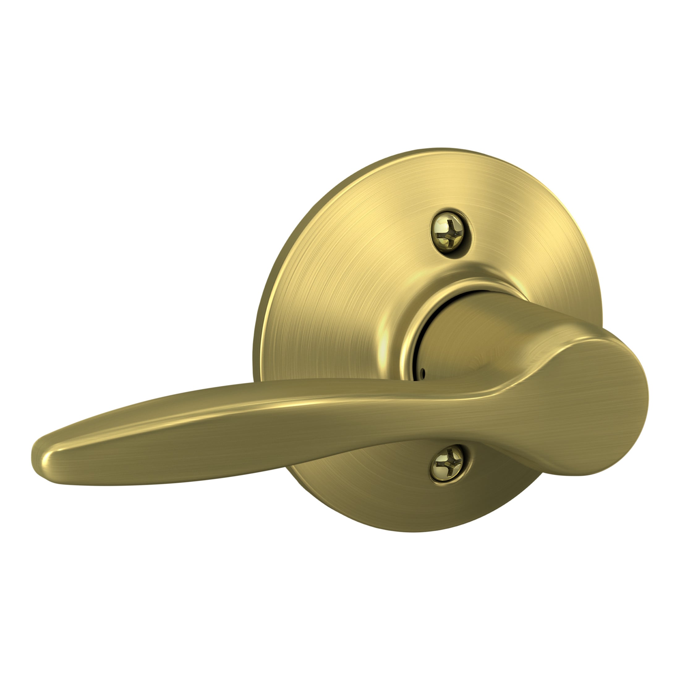 Schlage F170 DEL 608 LH Delfayo Satin Brass Left-Handed Interior Hall/Closet Dummy Door Handle