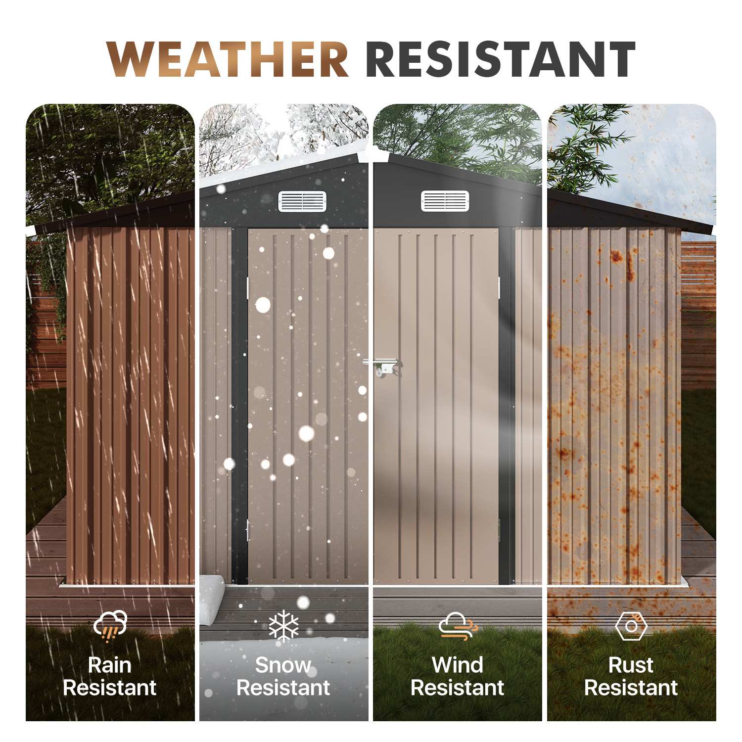 Sunmthink MSD1012-0718BR Metal-Storage-Buildings-Sheds - View #7