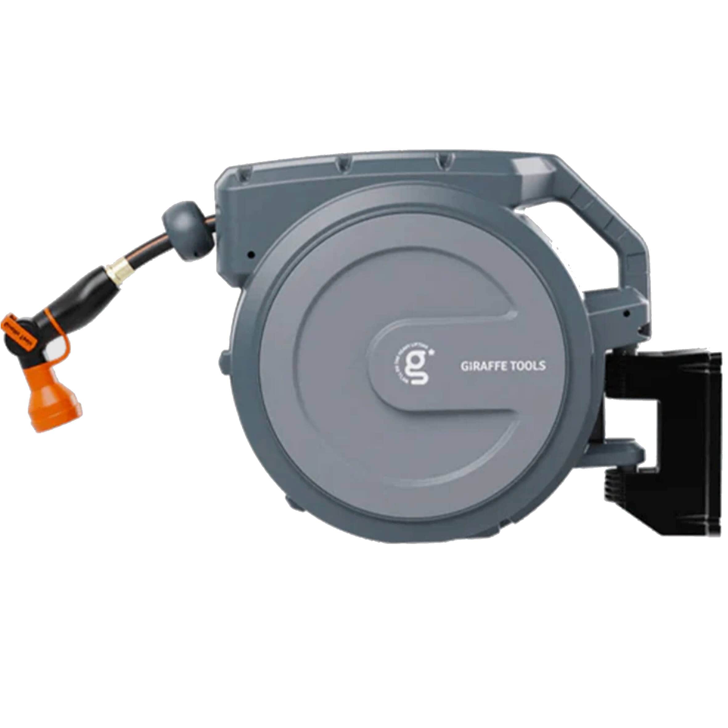 Giraffe Tools Plastic 90-ft Wall-Mount Hose Reel in Gray | AW4058US-MB