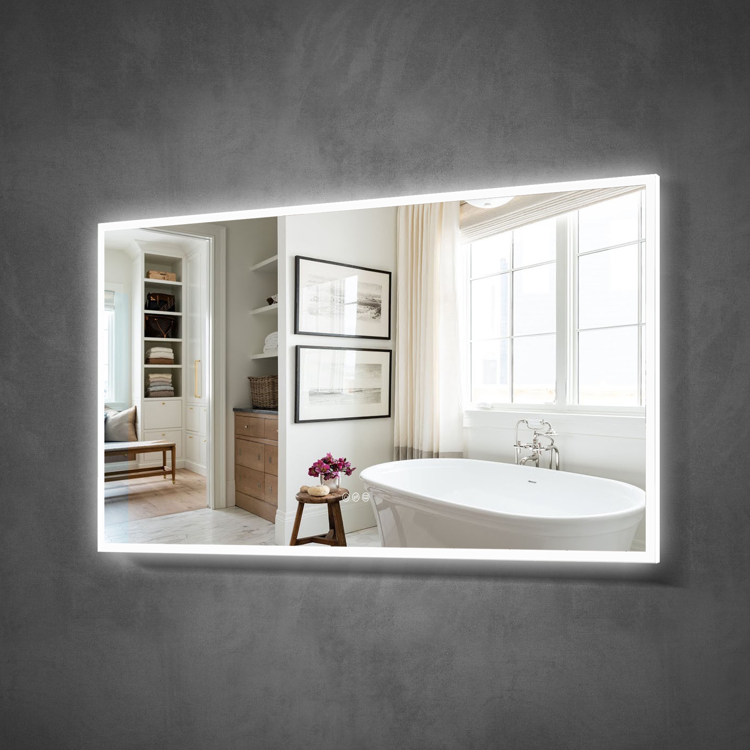 Forclover JSEXJXBM2836-3X Framed-Bath-Mirrors - View #5