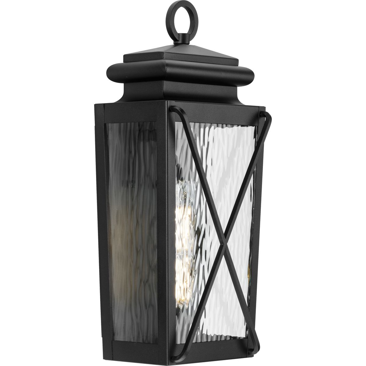 Progress Lighting P560261-031 Wakeford 1 -Light 17.88-in H Black Hardwired Outdoor Wall Light