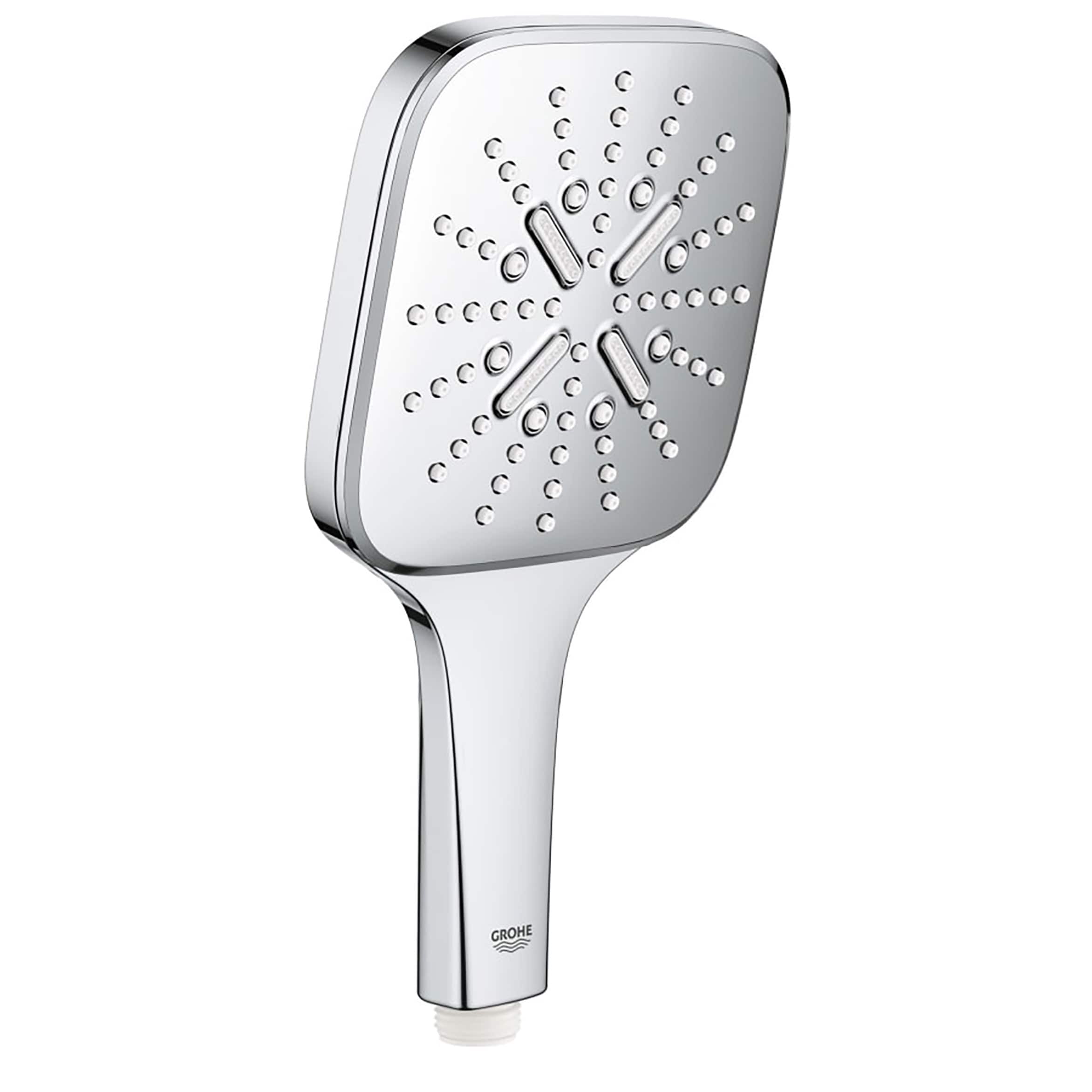 GROHE 26552000 Rainshower SmartActive Starlight Chrome 1-handle Handheld 5.13-in Square Shower Faucet