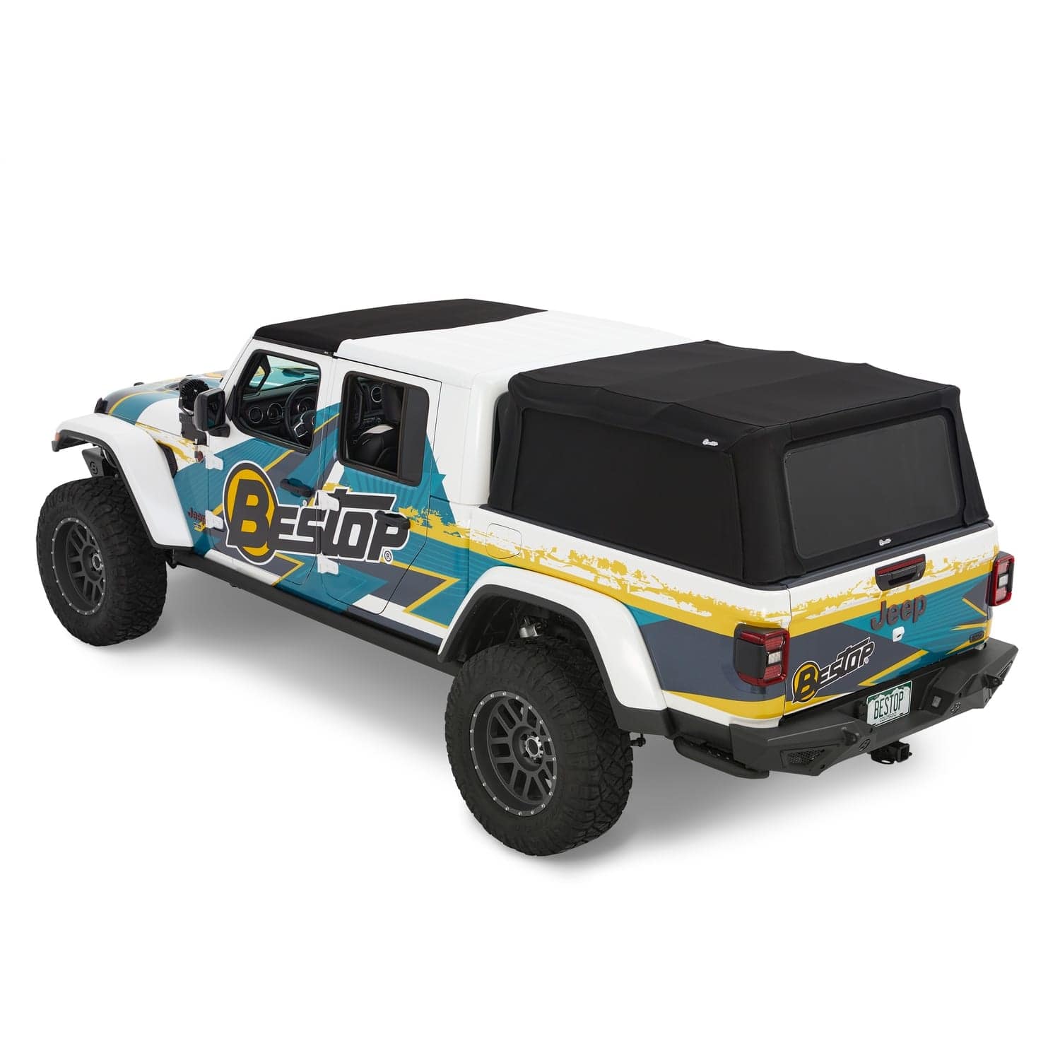 Bestop Supertop Truck Bed Top Black Diamond For 20-26 Jeep Gladiator 77326-35