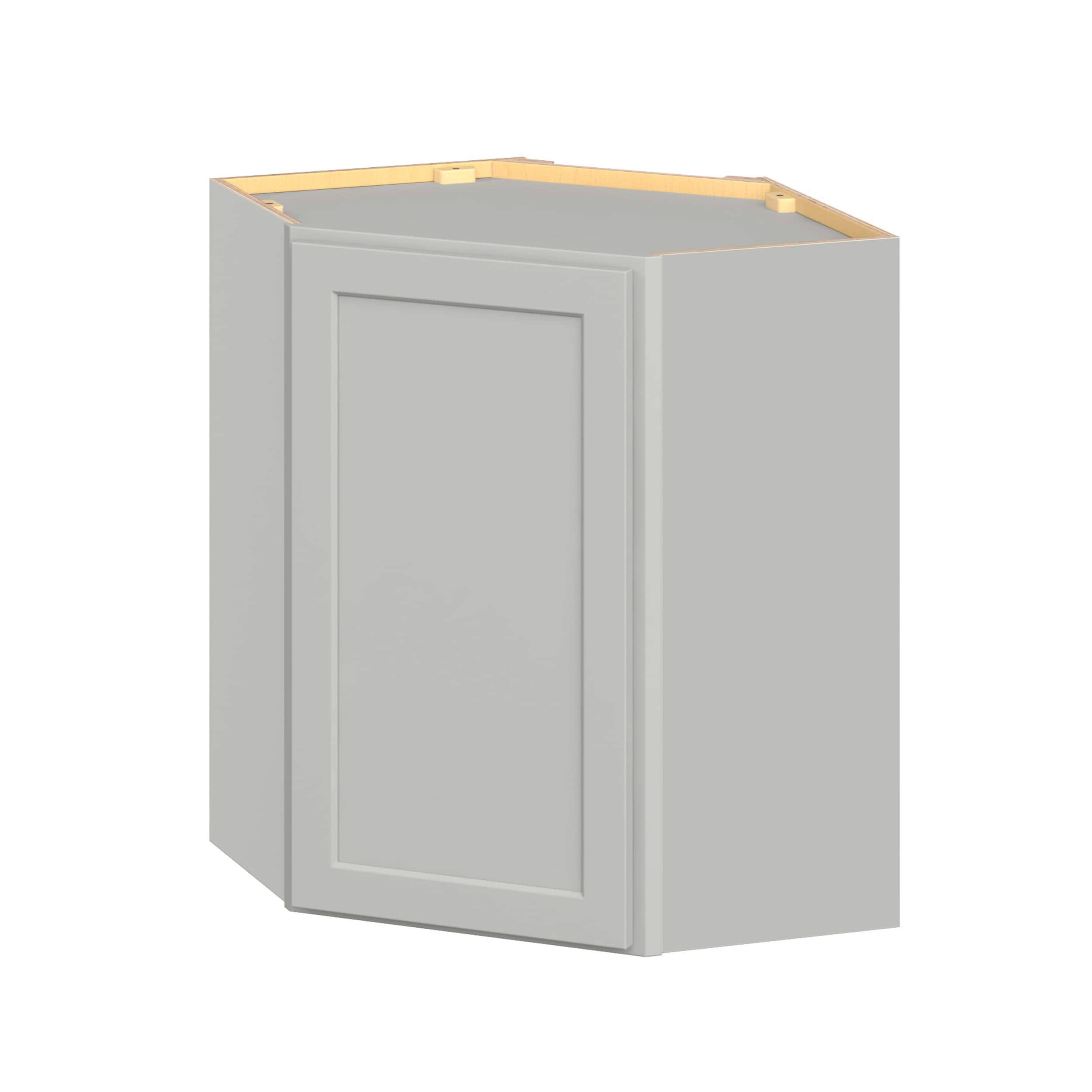 Hugo&Borg WA2430(L/R)-JA PRO Jasper 24-in W x 30-in H x 24-in D Whisper Gray Diagonal Wall Ready to assemble Plywood Cabinet (Flat Panel Shaker)