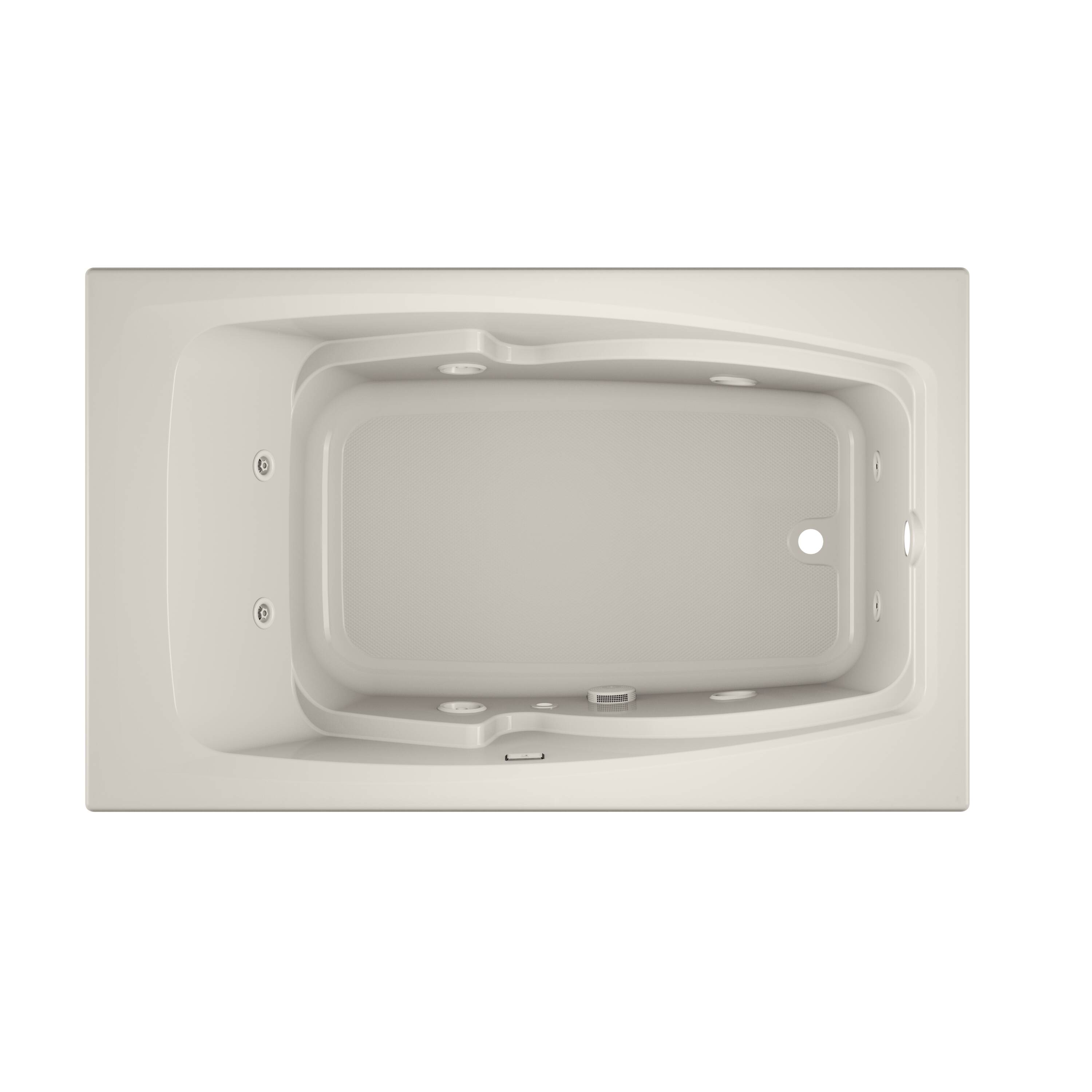 Jacuzzi NG84969 CETRA 36-Inches x 60-Inches Oyster Acrylic Rectangular Drop-in Whirlpool tub ( Right Drain )