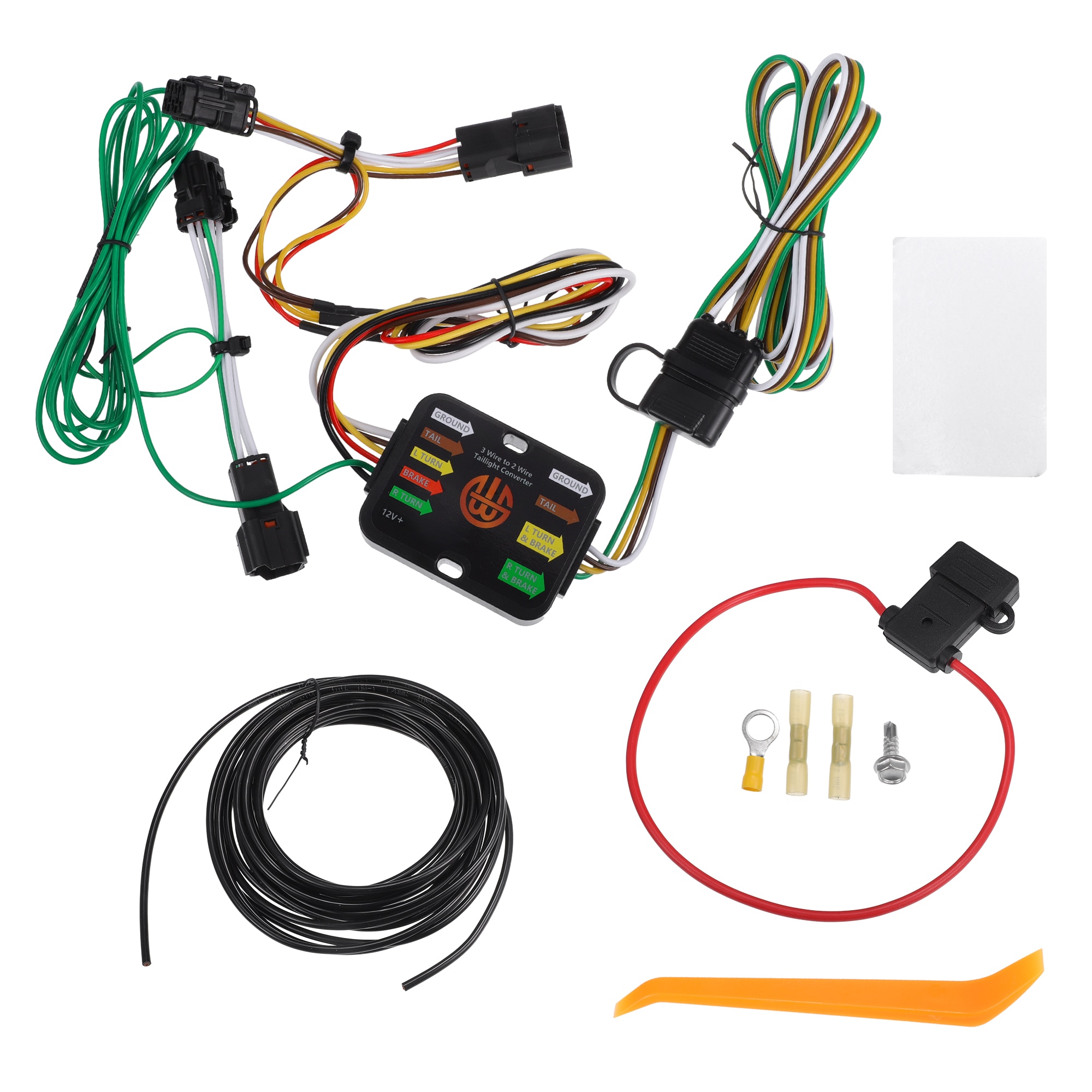 Unique Bargains Vehicle 4-Pin Trailer Wiring Harness Kit for Hyundai Tucson 2010-2018 Black 1 Set