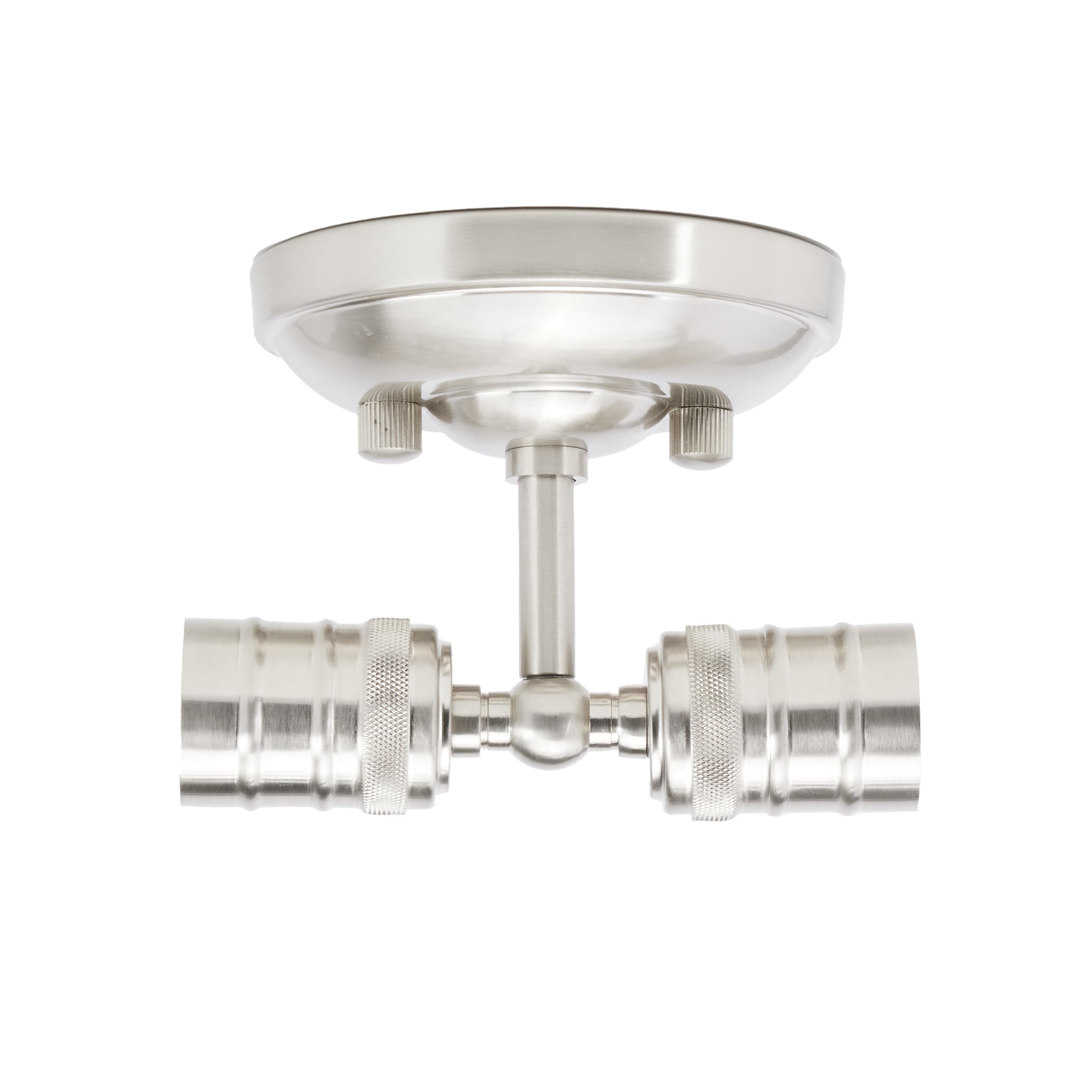 Brushed Nickel 2-Light Dimmable Wall Sconce