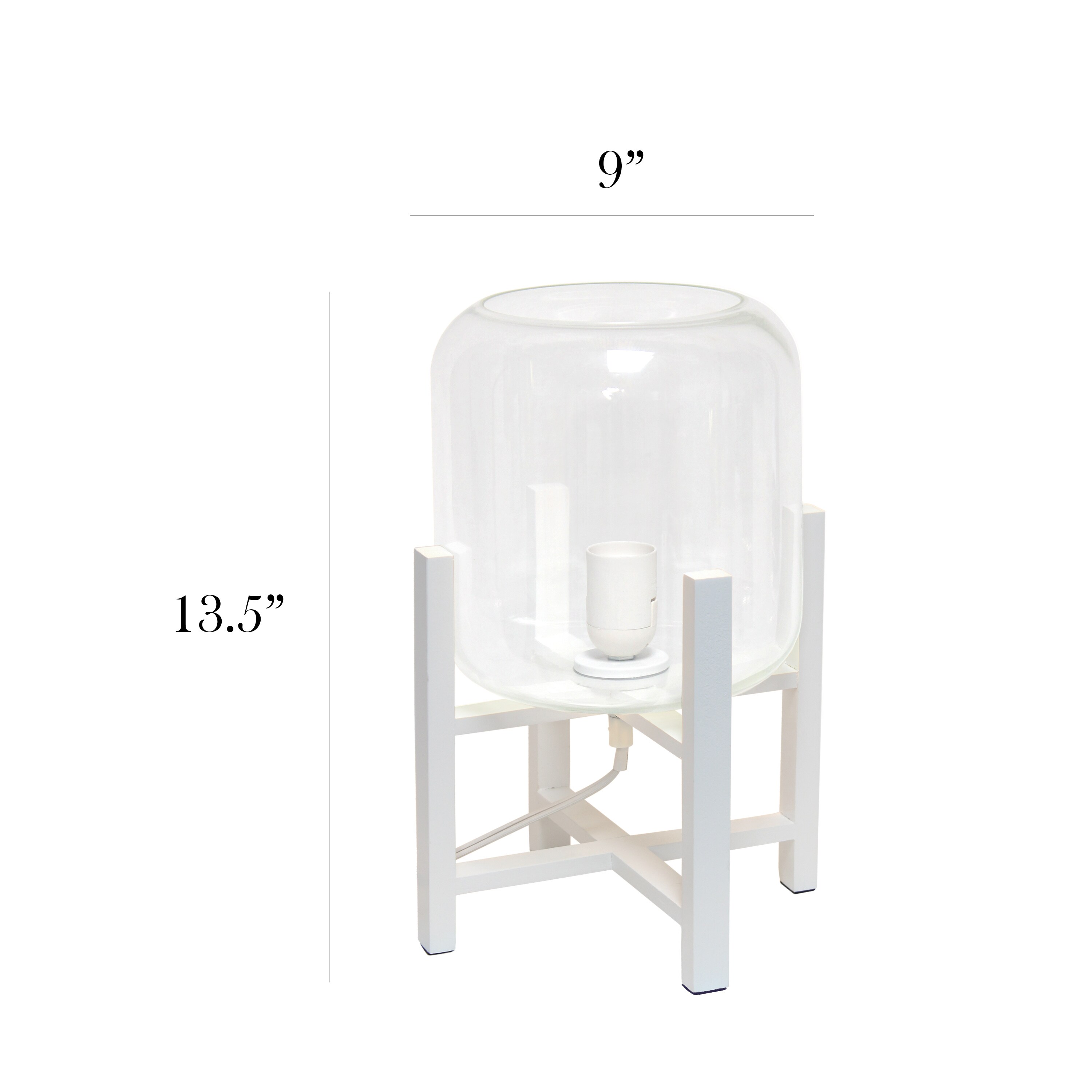 Simple Designs LT1068-WHT Table-Lamps - View #3