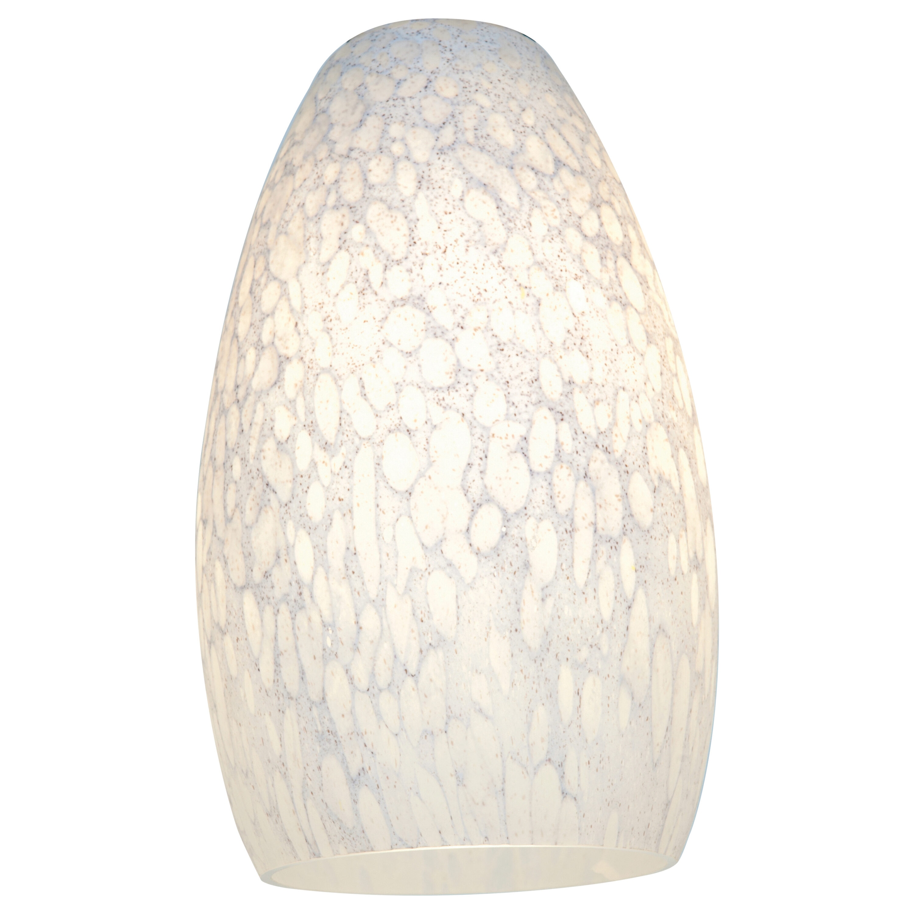 Access Lighting 23112-WHST Inari Silk 9-in x 5-in White Stone Pendant light shade