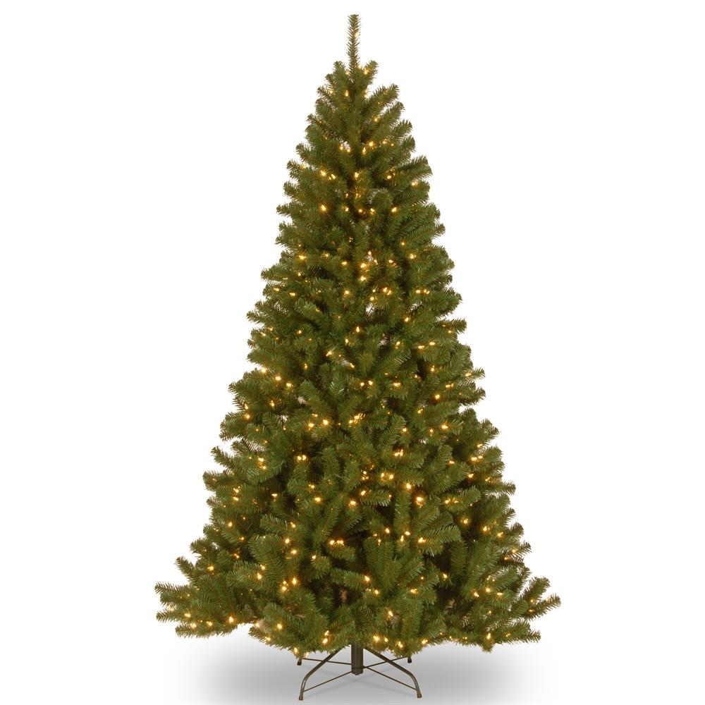 National Tree Company NRV7-300LD-75S 7.5-ft North valley spruce Pre-lit Artificial Christmas Tree with Color Changing LED Lights