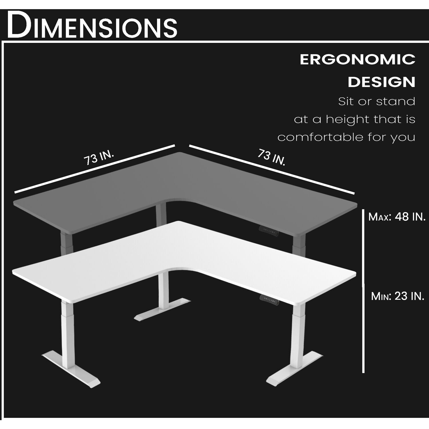 Hanover HSD0452-WHT desks - View #3