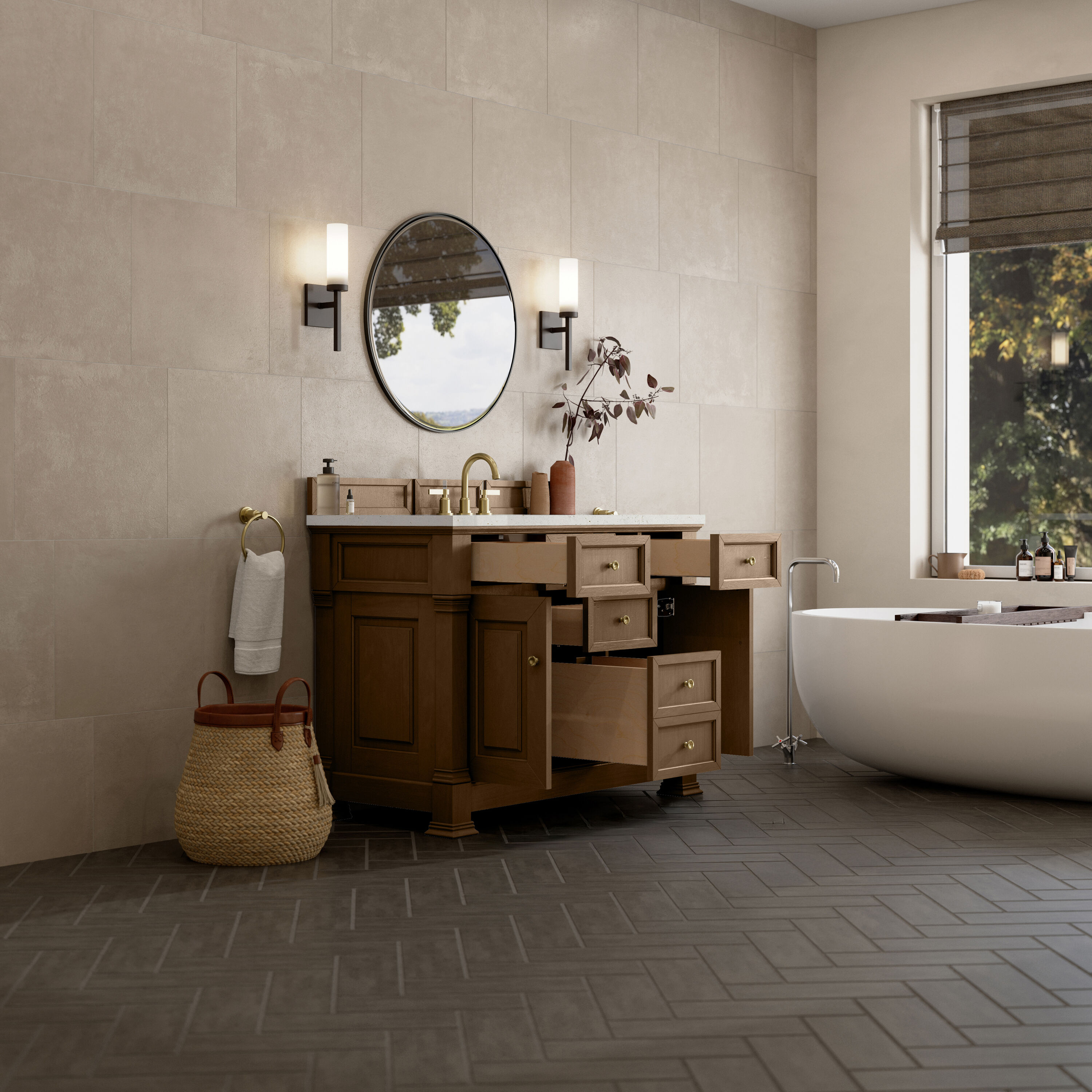 James Martin Vanities 547-V48-PCN-3LDL Bath-Vanity-Combo - View #5