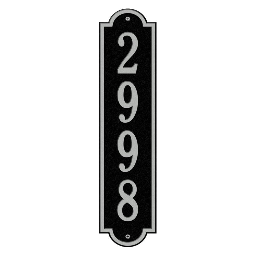 Whitehall 25-in H x 25-in W Black/Silver Aluminum Address Plaque