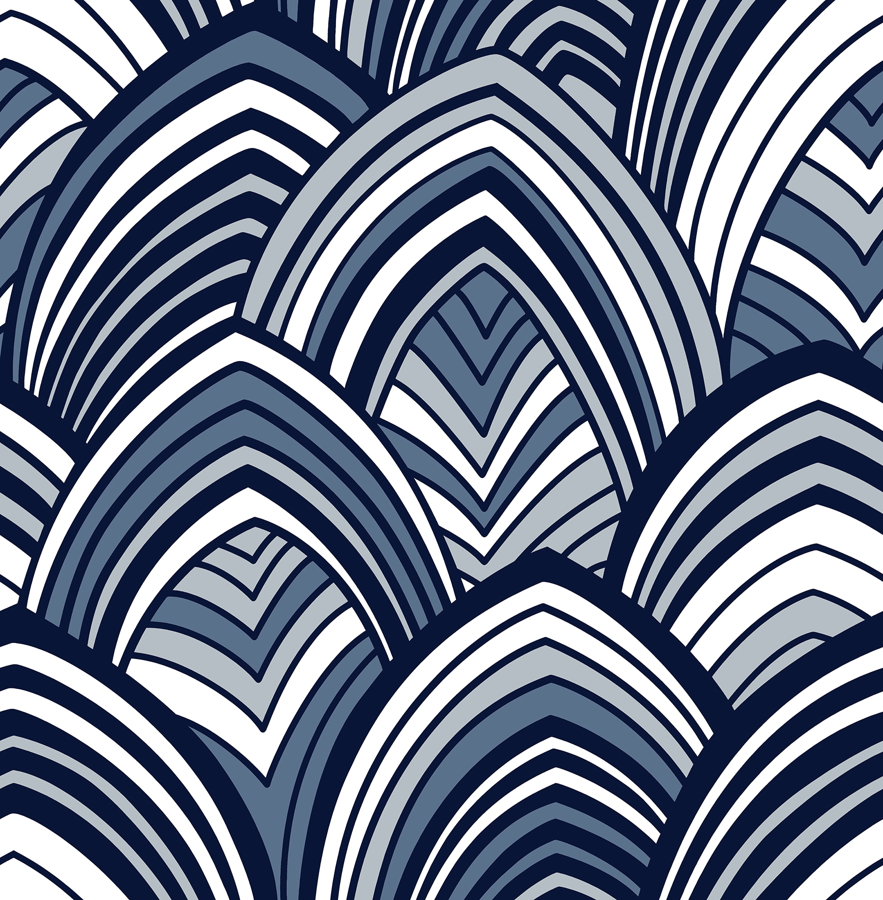 art deco shell background