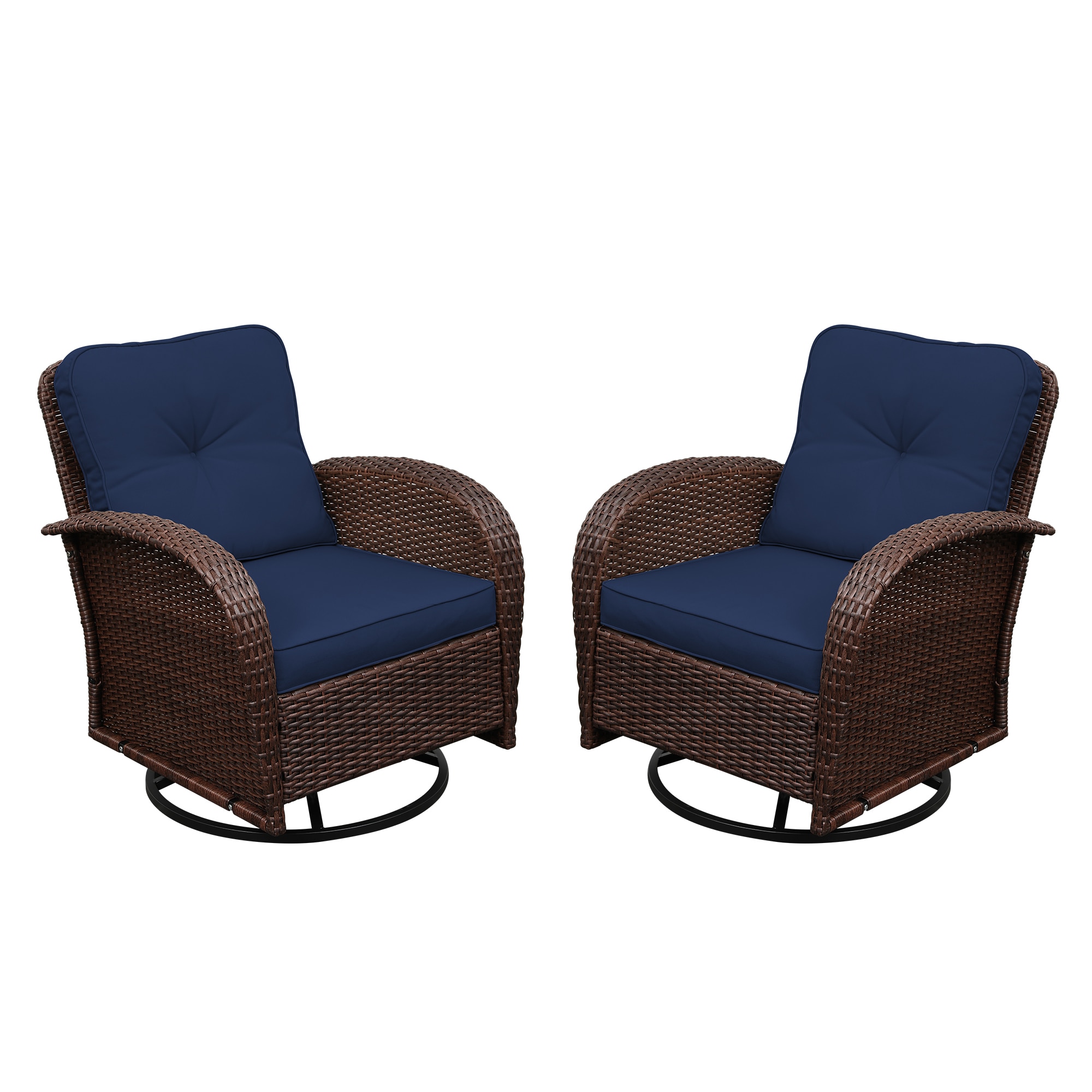 UPHA Y11BR-NAVYBLUE Patio-Conversation-Sets - View #2