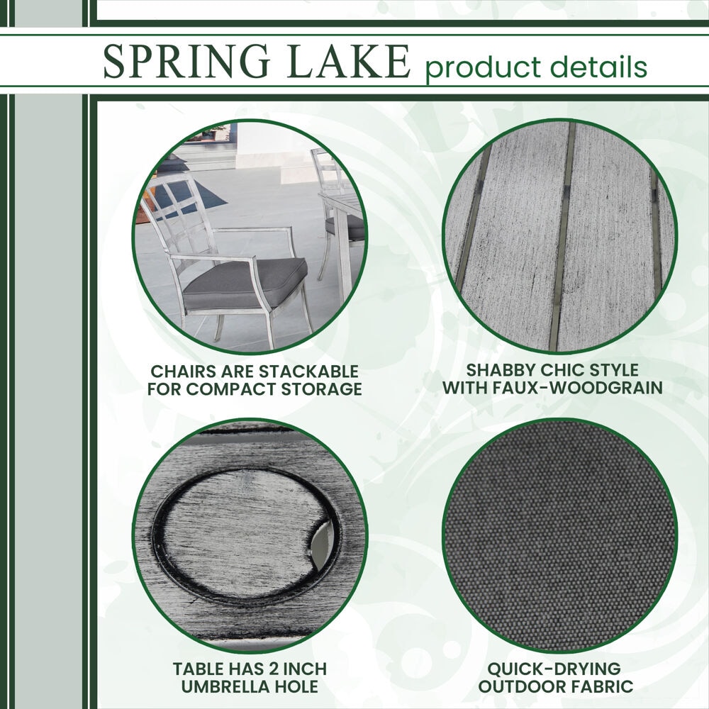 Hanover SPRLKDN7PC-GRY Patio-Dining-Sets - View #4