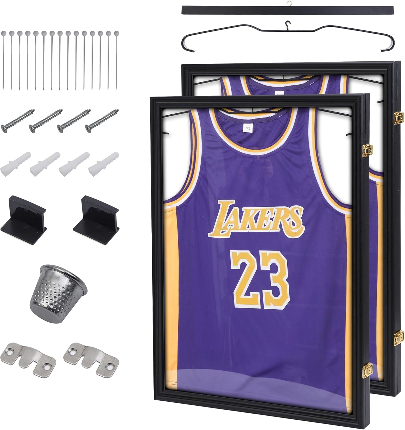 2 -Pack Black 2-Pack Wood ( Shadow box frame