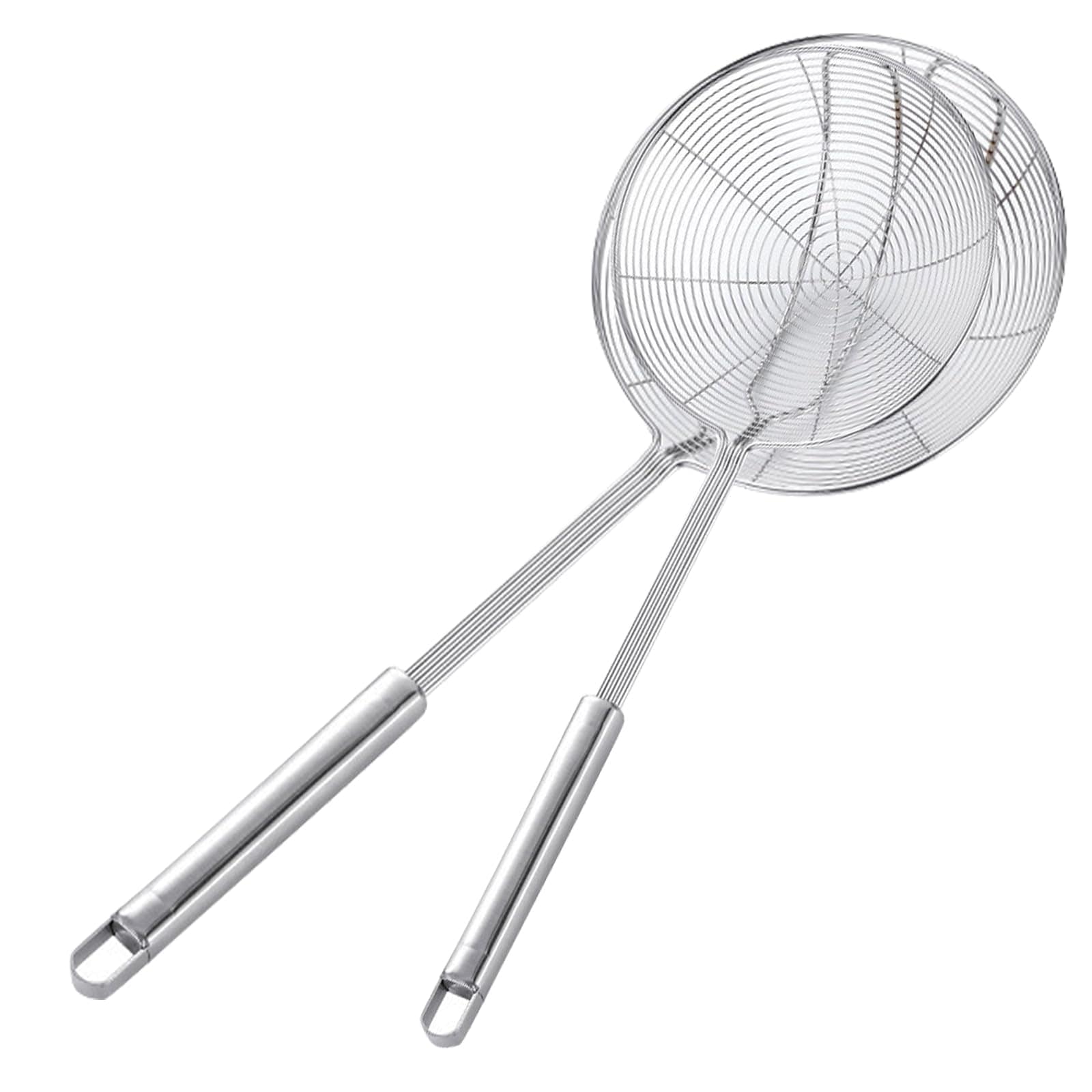 Aoibox -  Stainless Steel Spider Skimmer Strainer Spoon with Long Handle for Pasta and Kitchen Co...