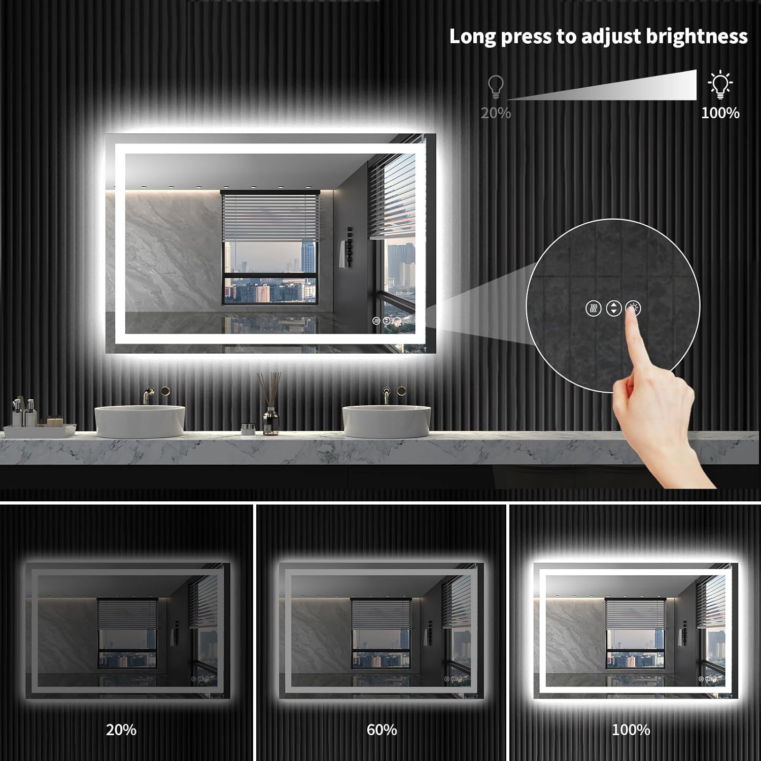 Boyel Living BL-W3377-10001 Makeup-Mirrors - View #4