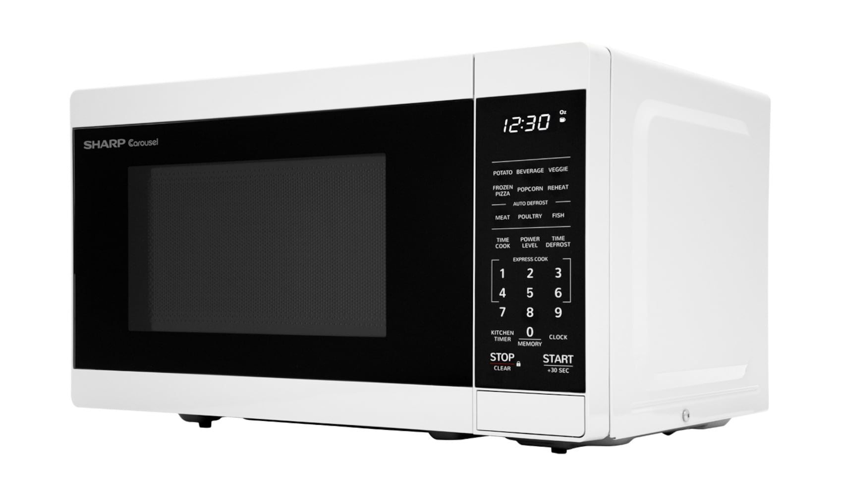 Sharp 0.7-cu ft 700-Watt Countertop Microwave (Stainless Steel) in the  Countertop Microwaves department at