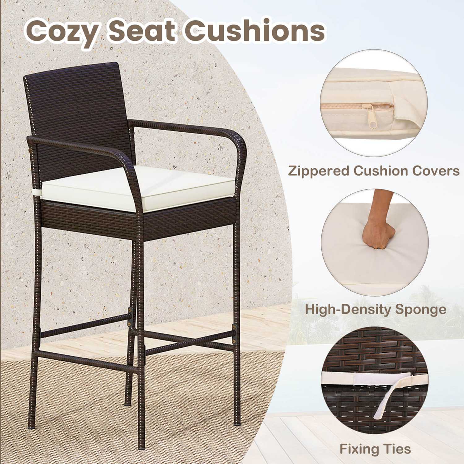 Costway CSHY001667 Patio-Conversation-Sets - View #7