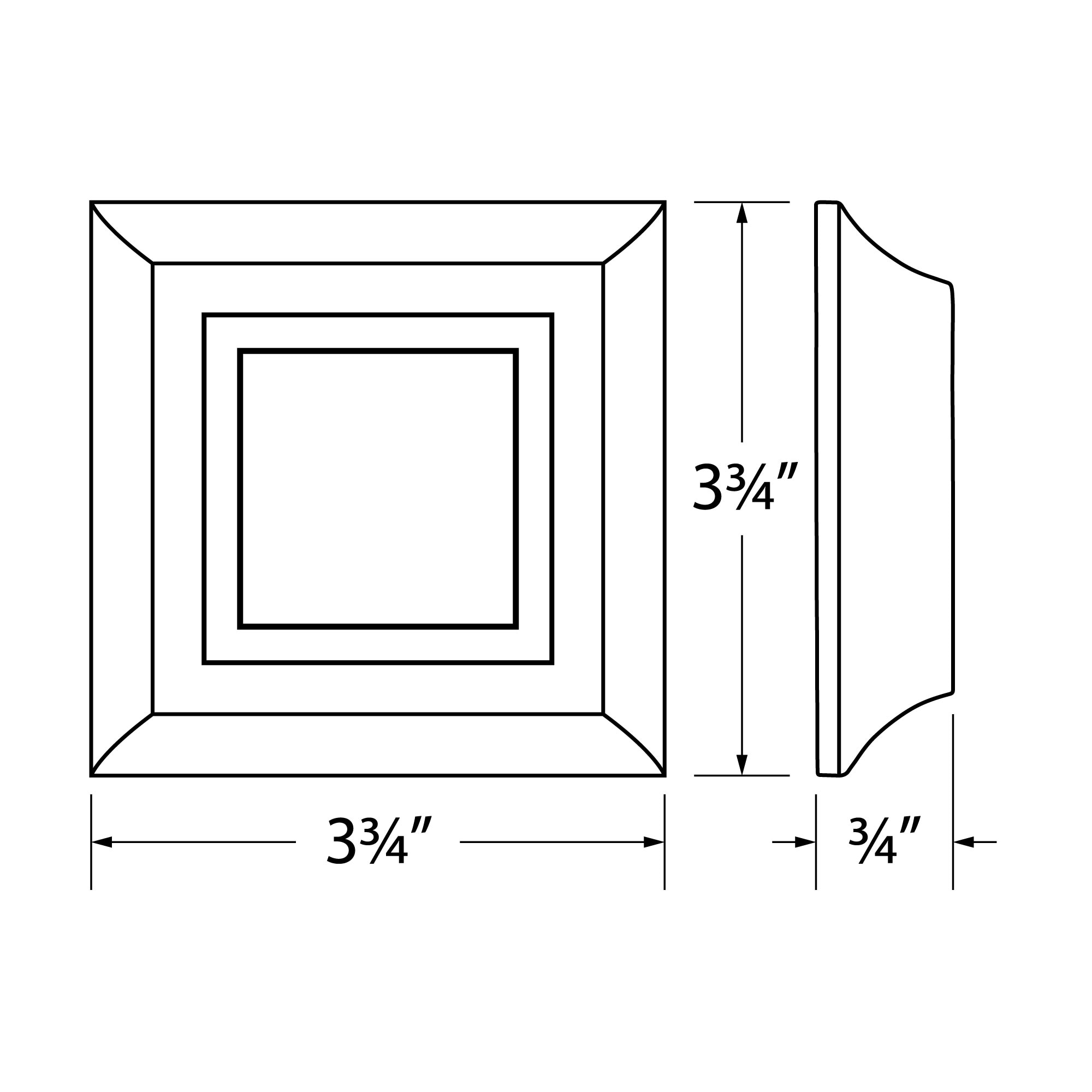 Architectural Products by Outwater RWC110-M-4PK rosettes - View #2