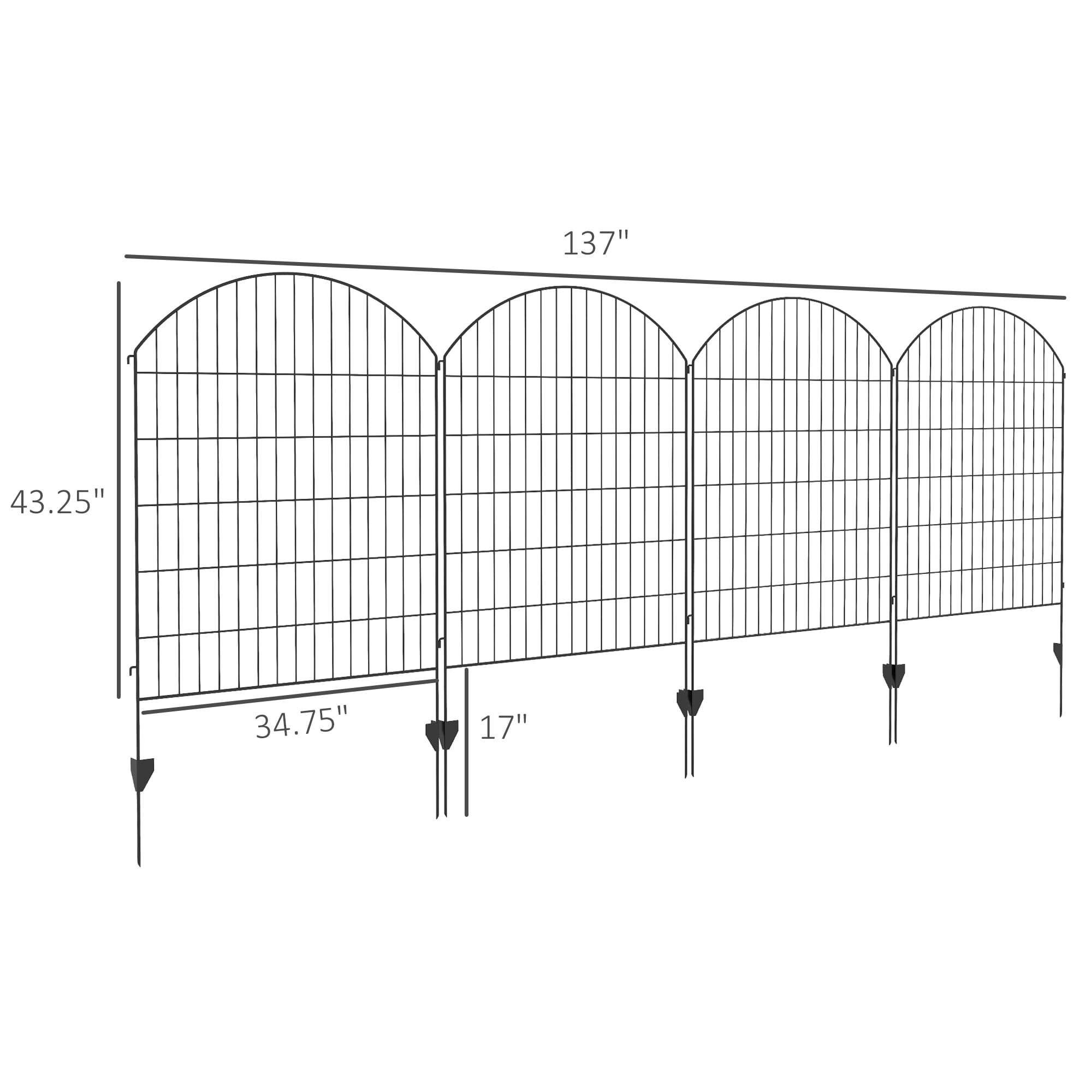 AHIOU HOME ZAAHG-P174527GF Garden-Utility-Fencing - View #8