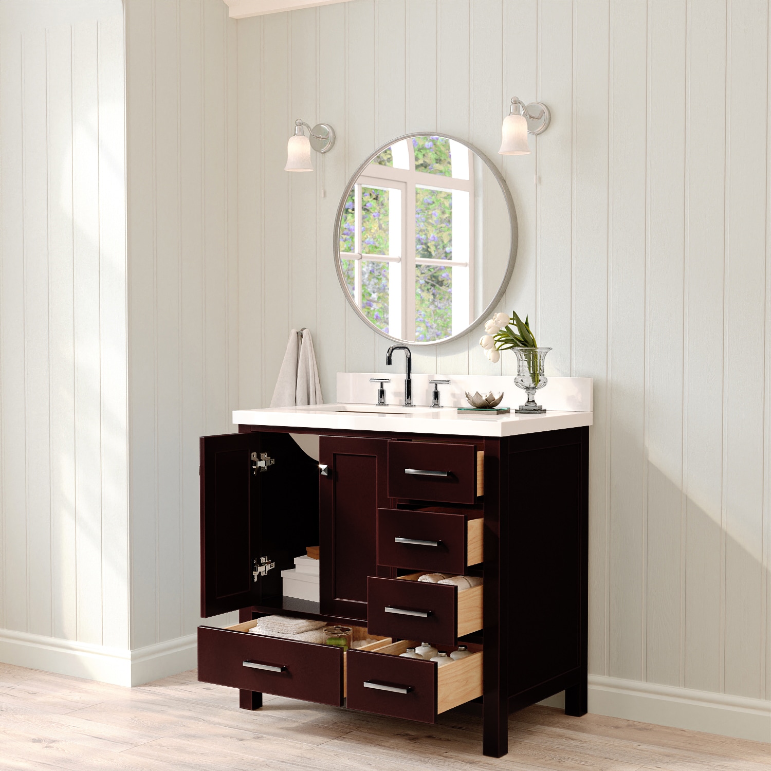 ARIEL A037SLWQRVOESP Bath-Vanity-Combo - View #3