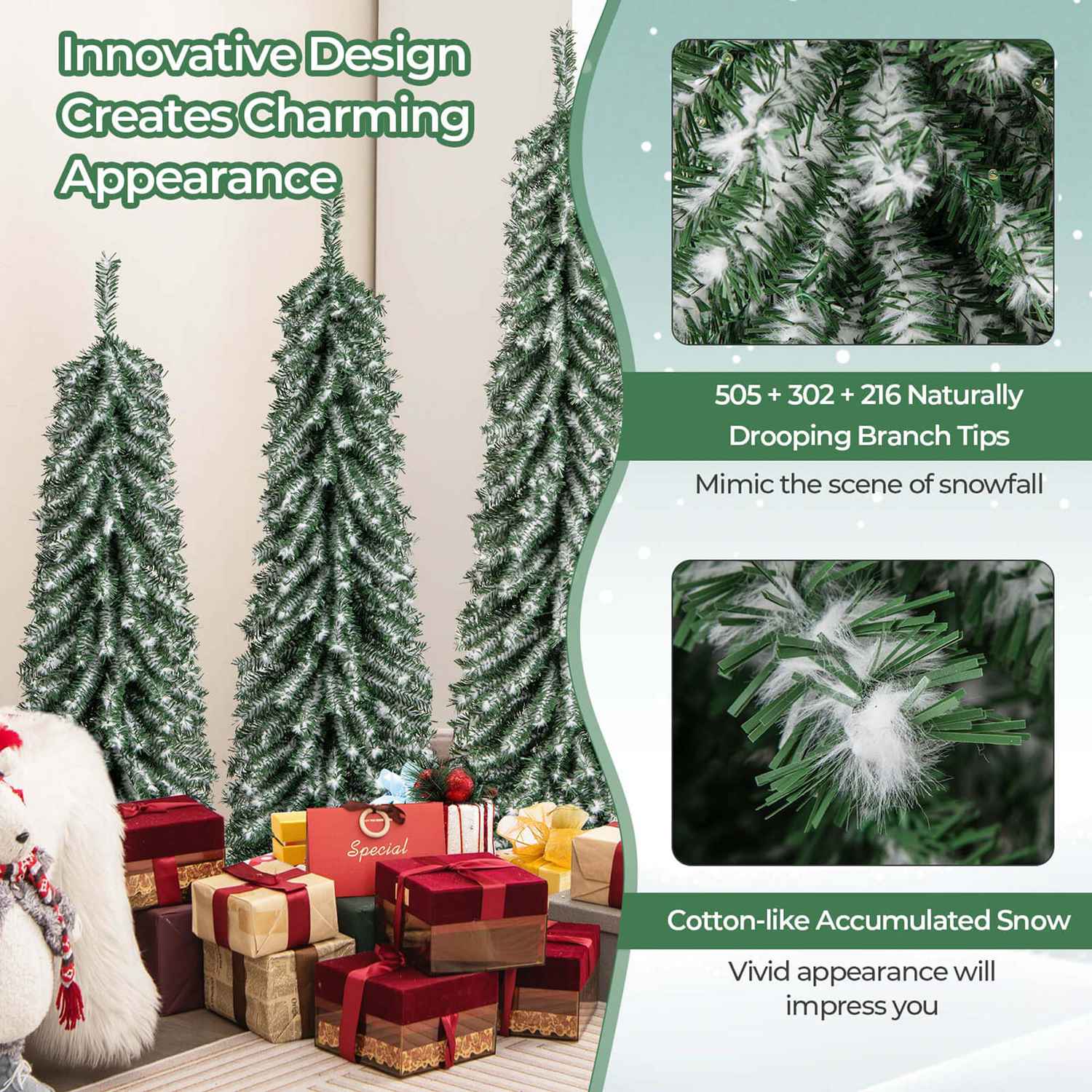 Costway HCST04381 Artificial-Christmas-Trees - View #8
