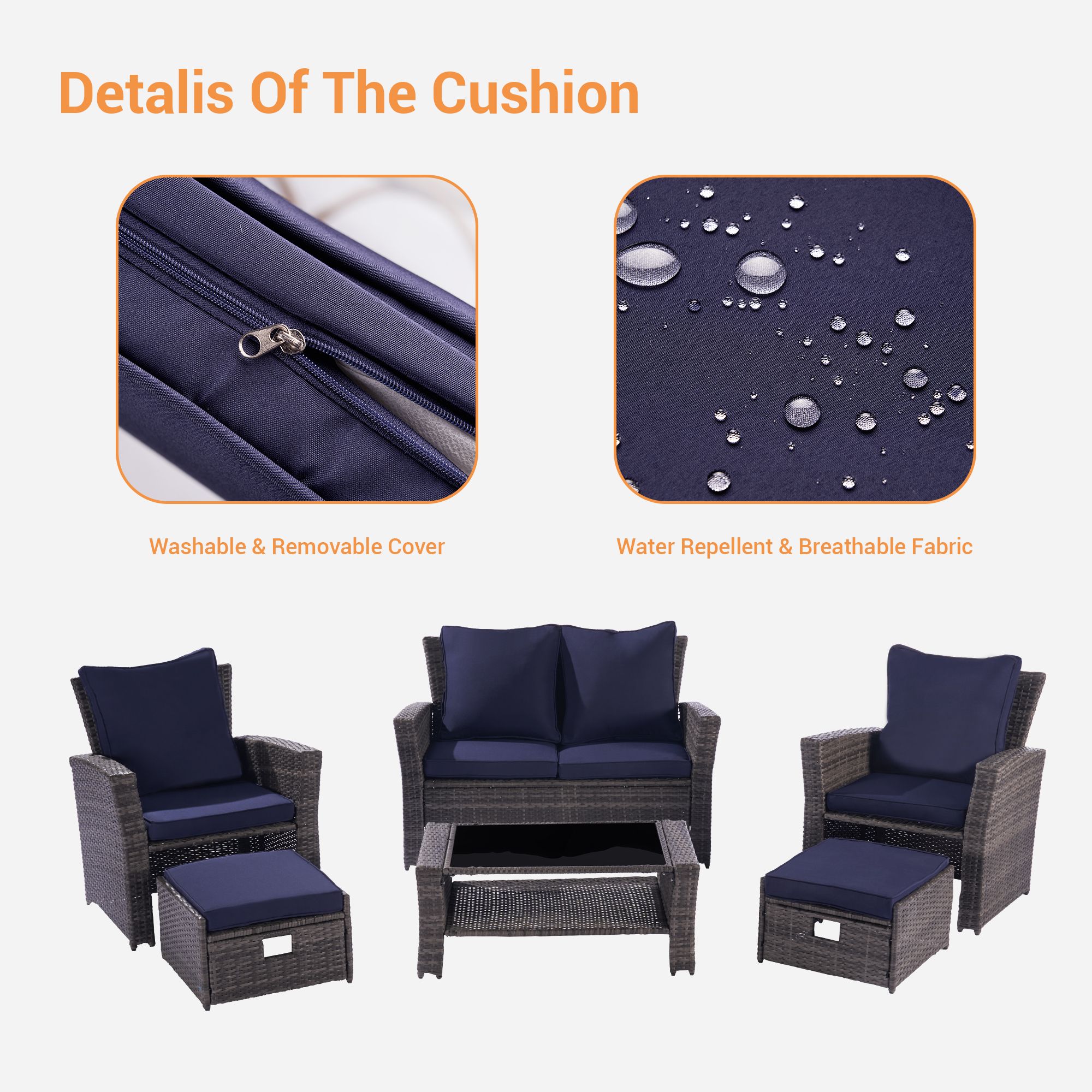 SANSTAR LRS-WS101BL Patio-Conversation-Sets - View #9