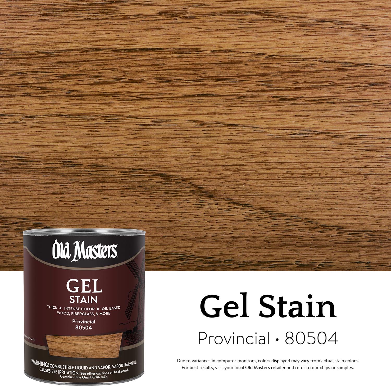 Old Masters  Semi Transparent Provincial Oil Based Alkyd Gel Stain 1 qt