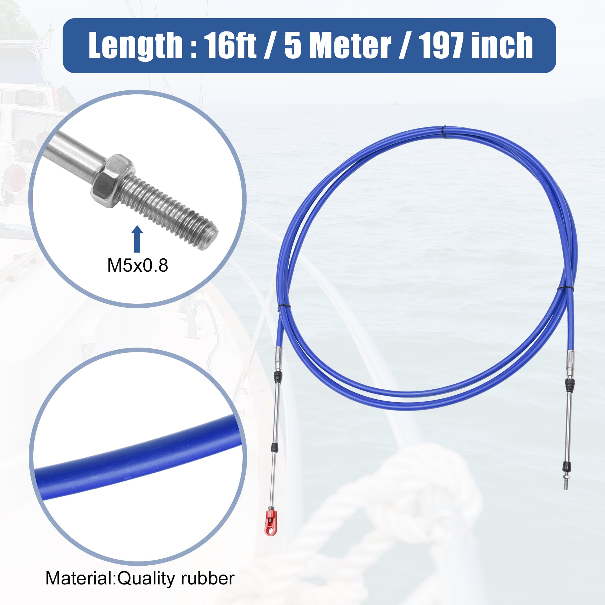 Unique Bargains S25122900UX3849 Boat-Control-Cables - View #3