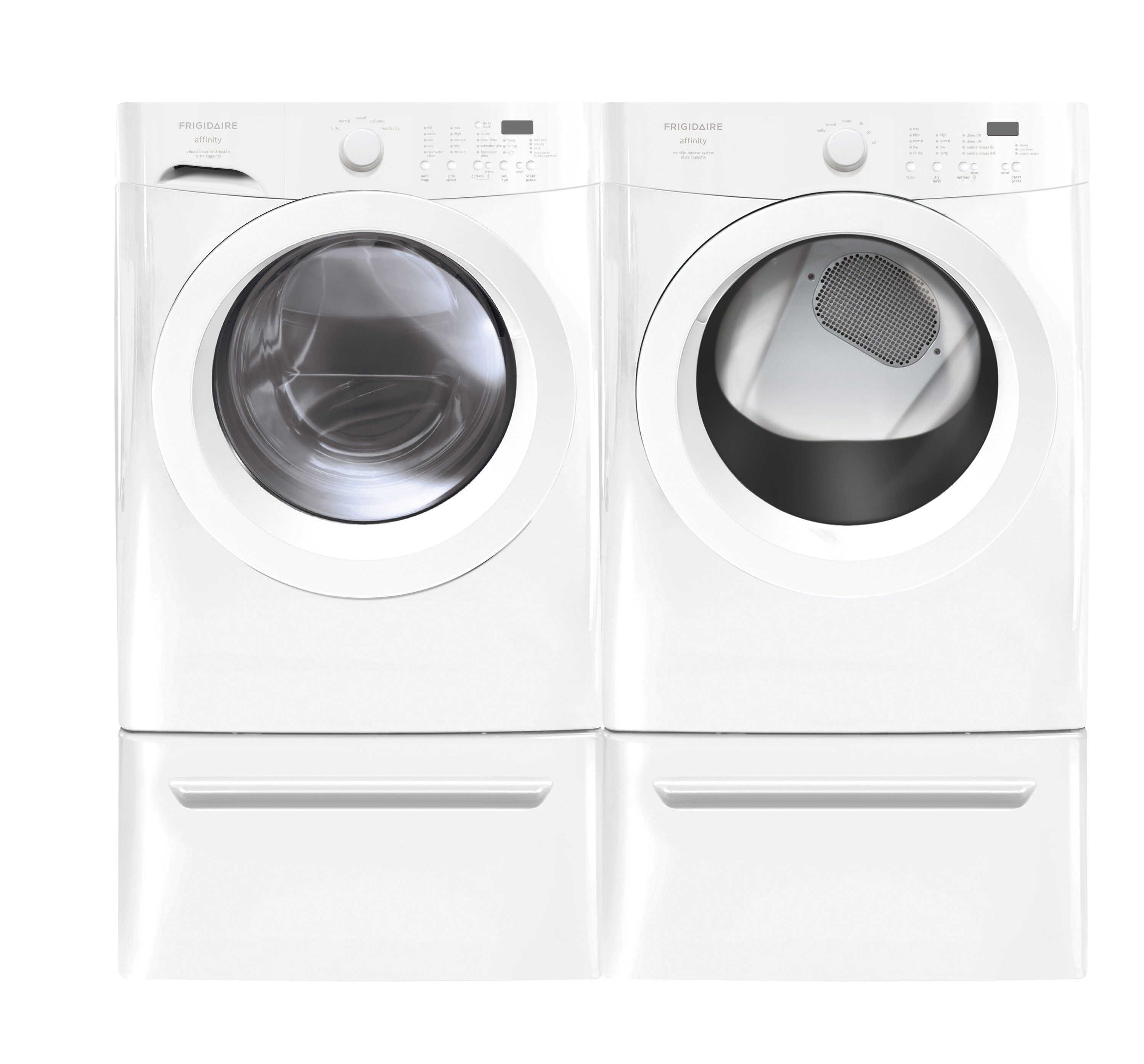 frigidaire front load washer and dryer pedestals