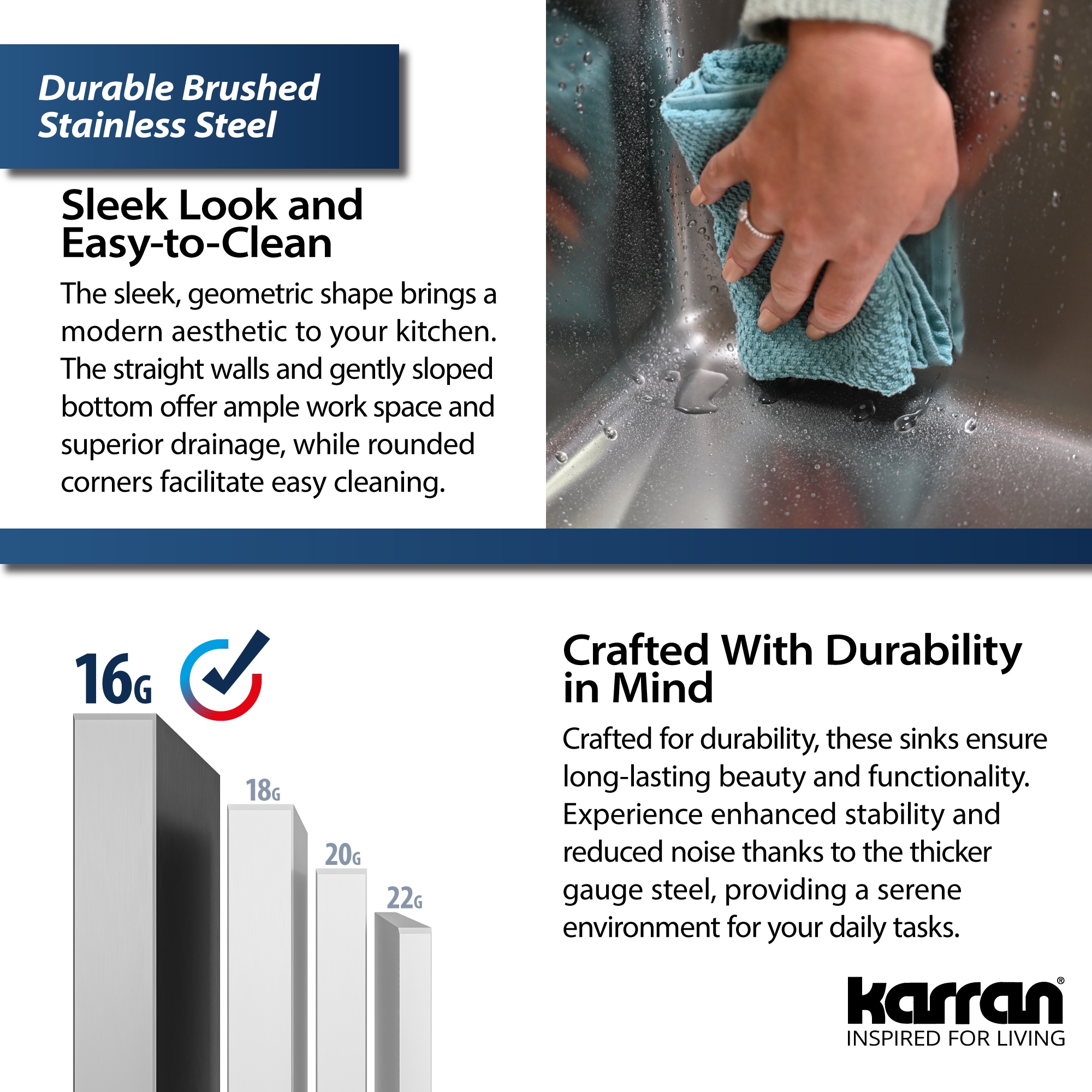 Karran WSA-42-PK1 Kitchen-Sinks - View #10