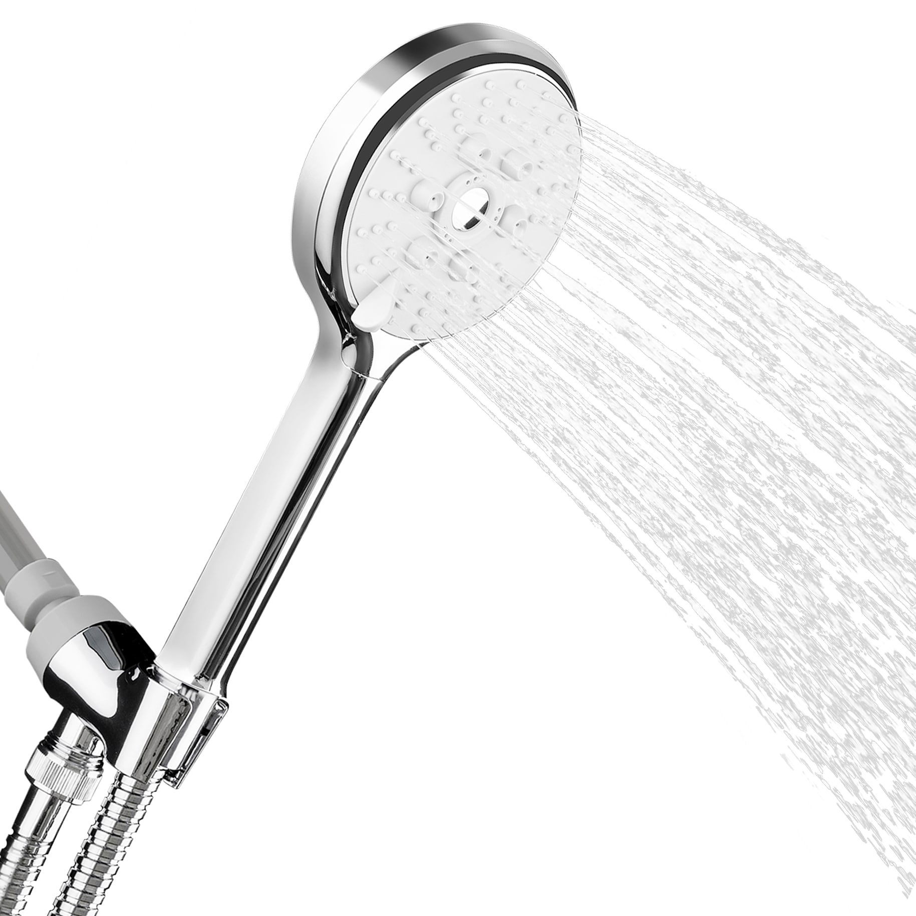 Shower Head with Hose Universal Handheld Shower Head with Switch 3 Settings Water Saving Showerhead 