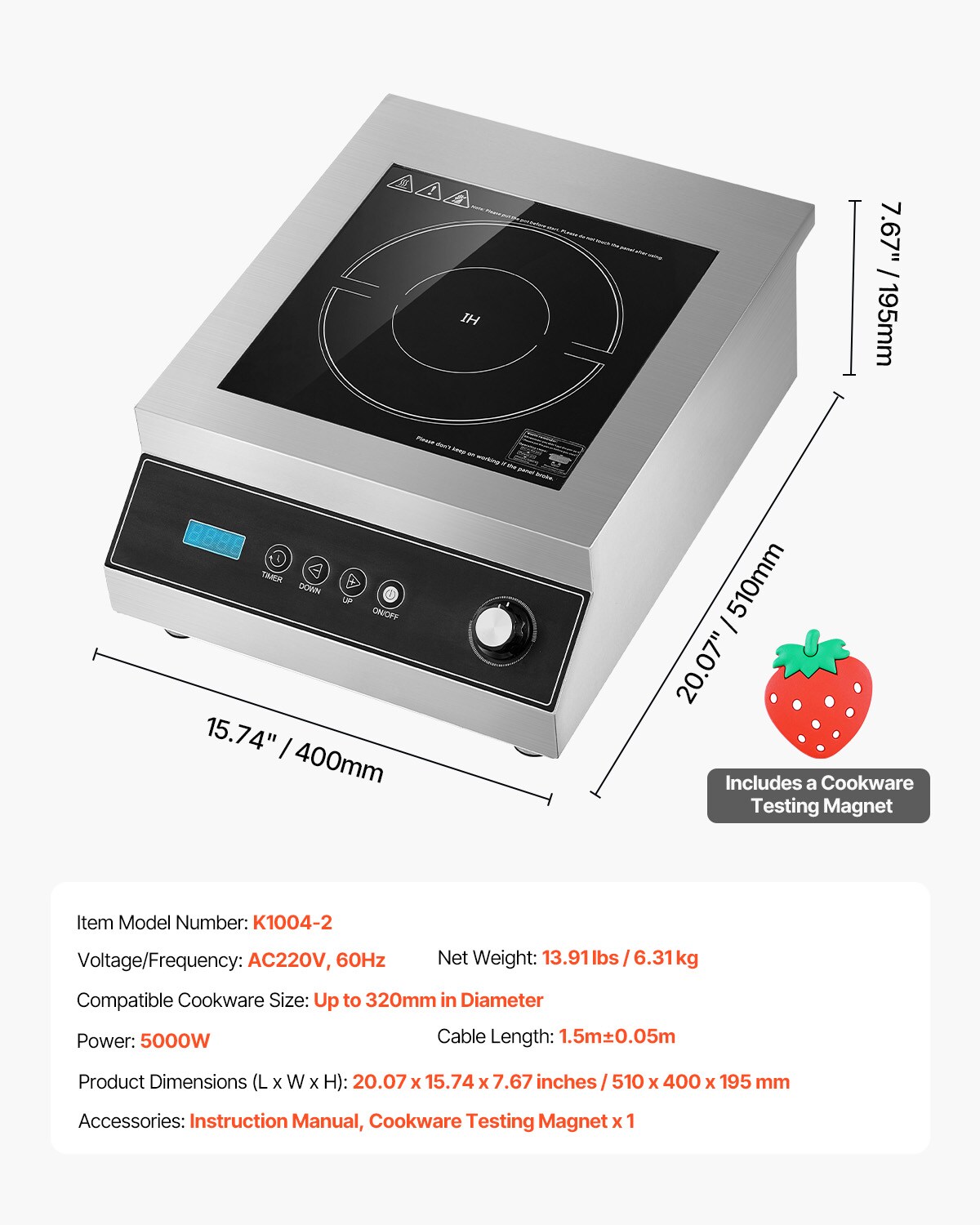VEVOR SCSYDGLKTMSD06340V7 Induction-Cooktops - View #7