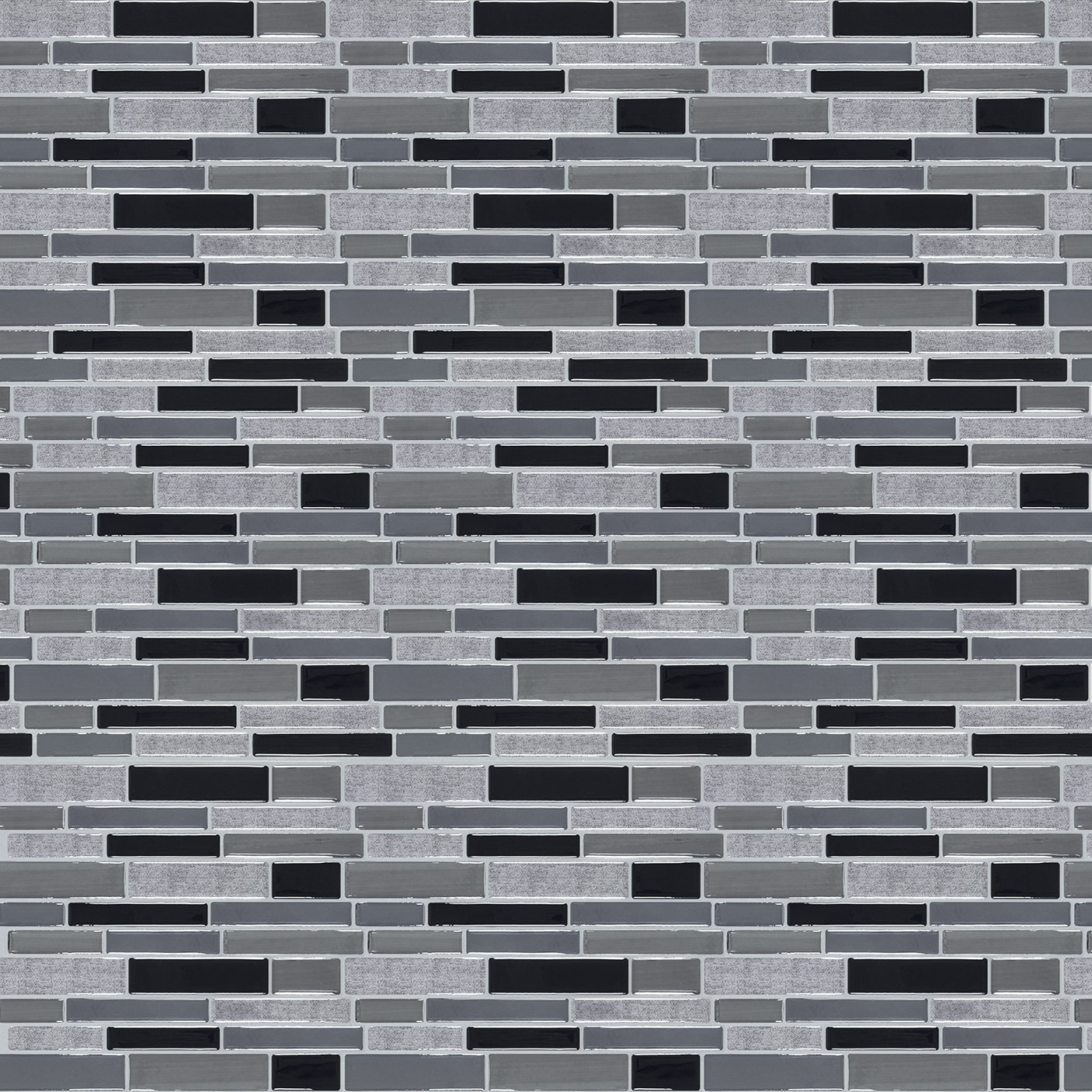 Peel&Stick Mosaics Silver Sky 10-in x 10-in Glossy Composite Linear Peel and Stick Wall Tile (0.65-sq. ft/ Piece)